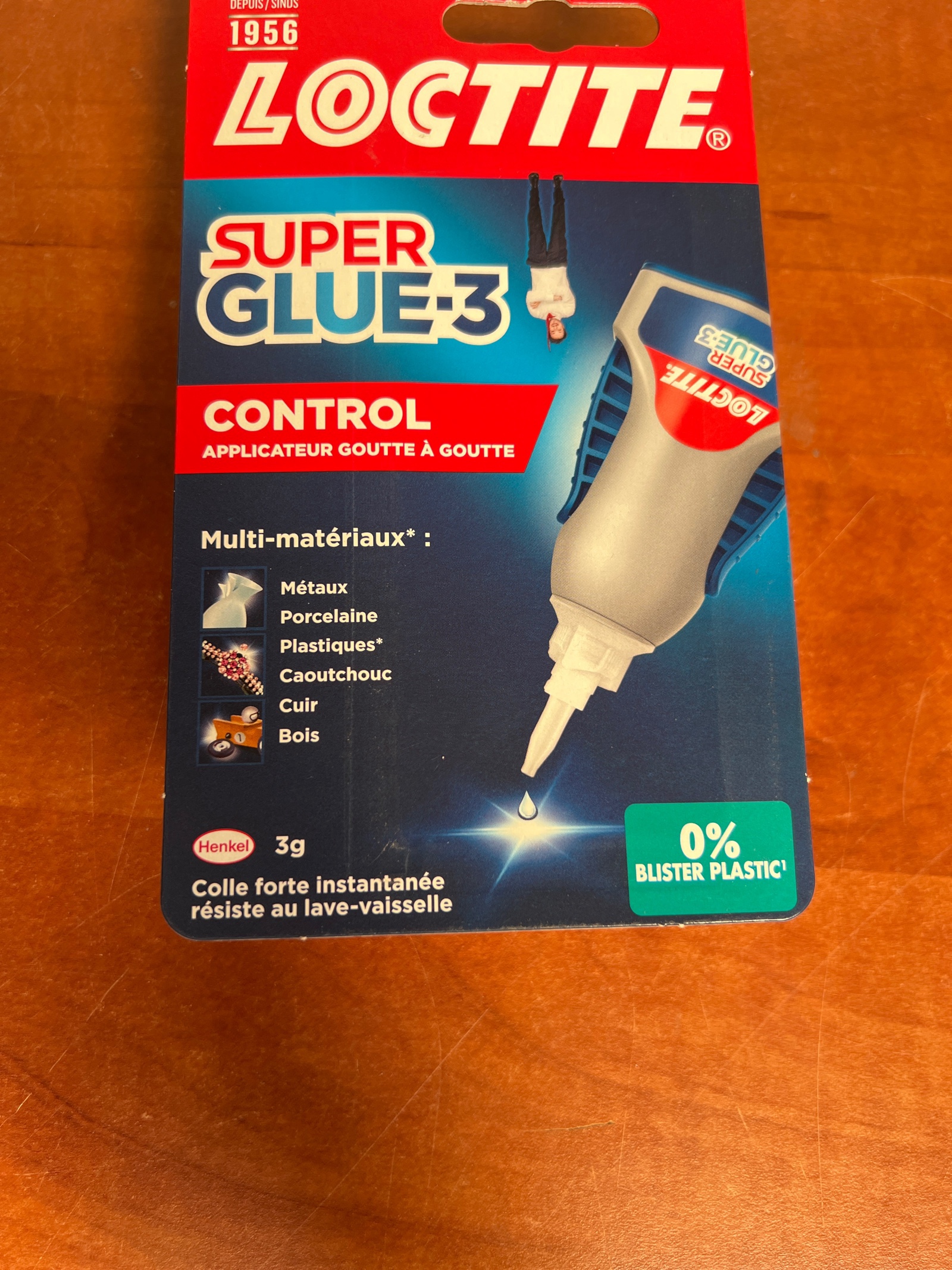Loctite Super Glue-3 Control 3 g (applicateur goutte à goutte)