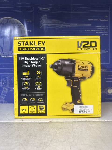 Stanley Fatmax V20 Boulonneuse à chocs 18V brushless 1/2 pouce