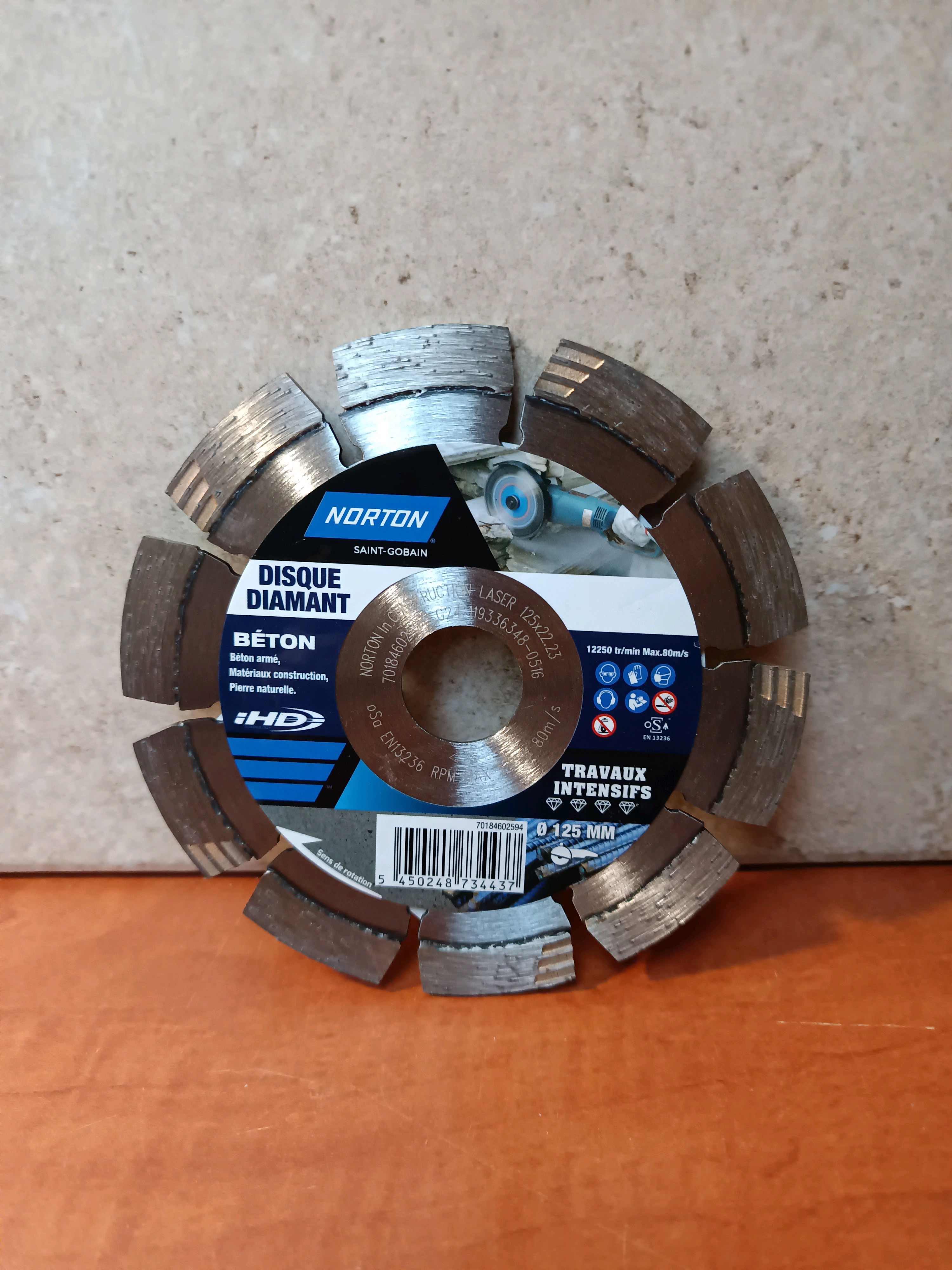 Norton iHD Disque diamant béton Ø125 mm