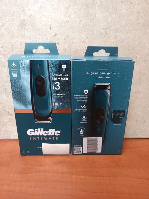 Gillette Intimate i3 – Tondeuse zones intimes (SkinFirst by Braun)