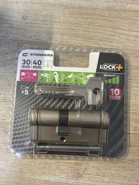 Standers LOCK+ cylindre de serrure 30/40 mm - 5 clés