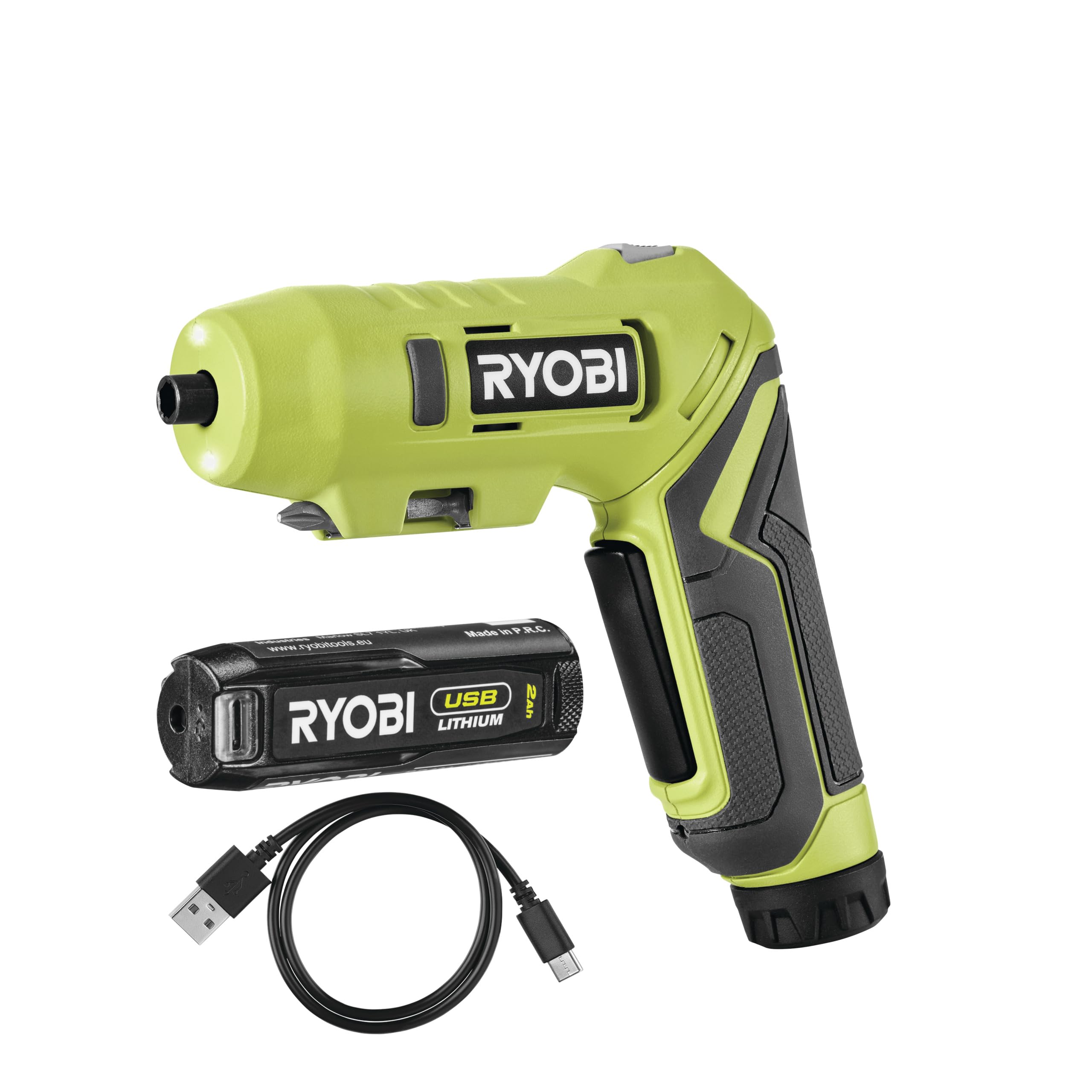 Tournevis RYOBI 4V USB Lithium - 1,3Ah - Câble USB - RSDP4-120G