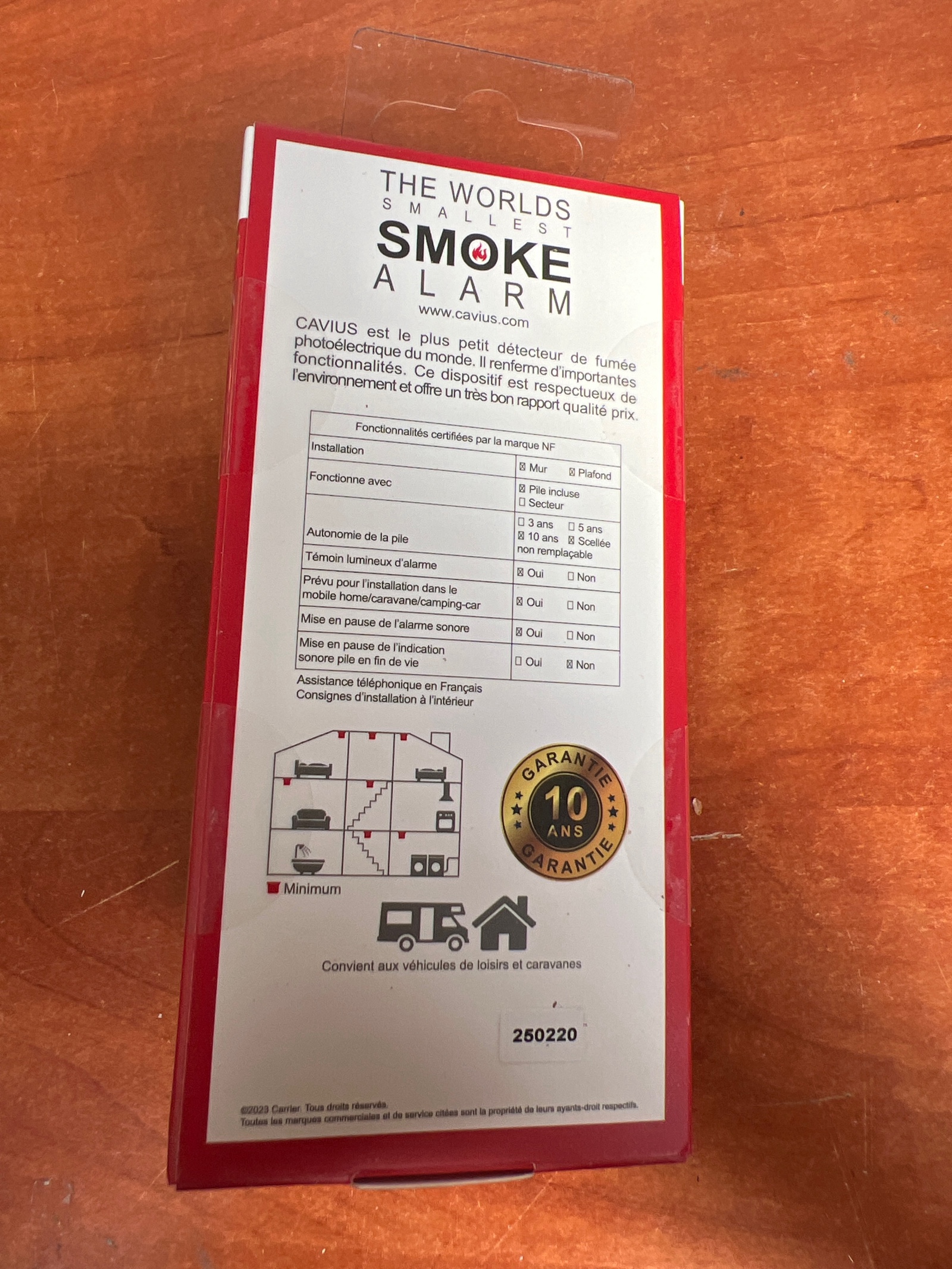 CAVIUS Détecteur de fumée NF (The World’s Smallest Smoke Alarm) — photo 2