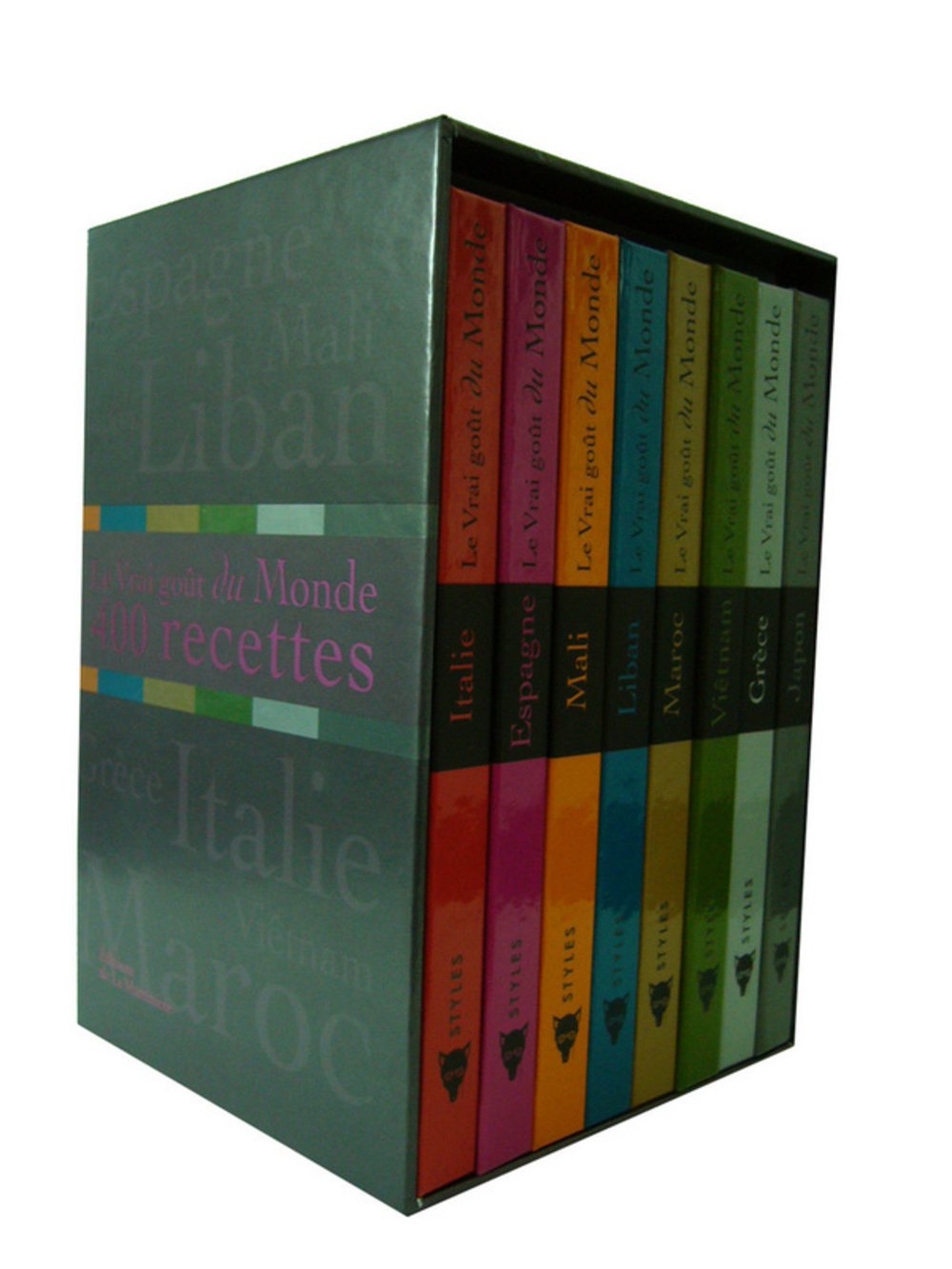 Le Vrai Goût Du Monde, 400 Recettes - Coffret 8 Volumes, Italie - Espagne - Mali - Liban - Maroc - Viêtnam - Grece - Japon