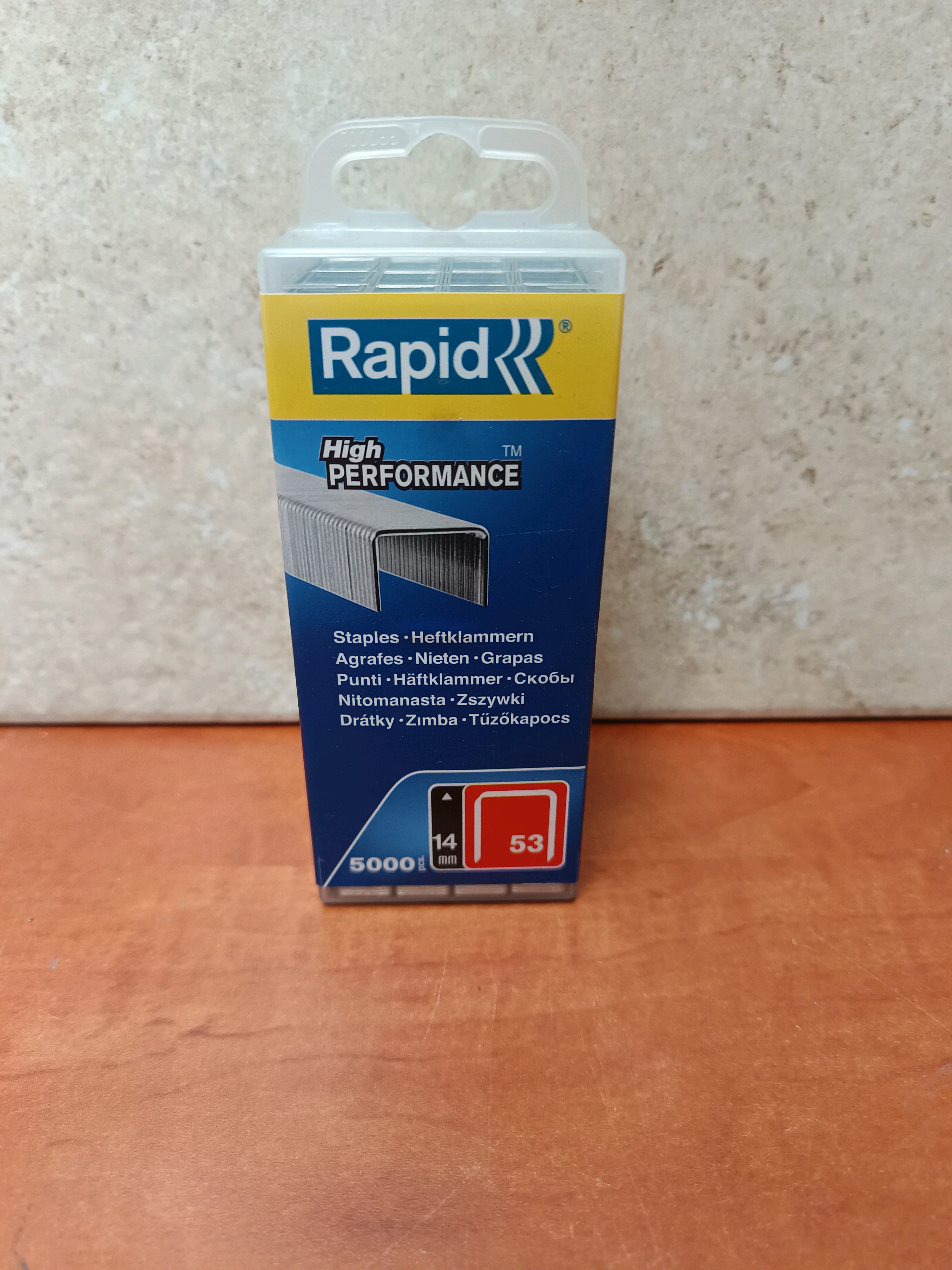 Rapid Agrafes Type 53, taille 14, High Performance (boîte de 5000)
