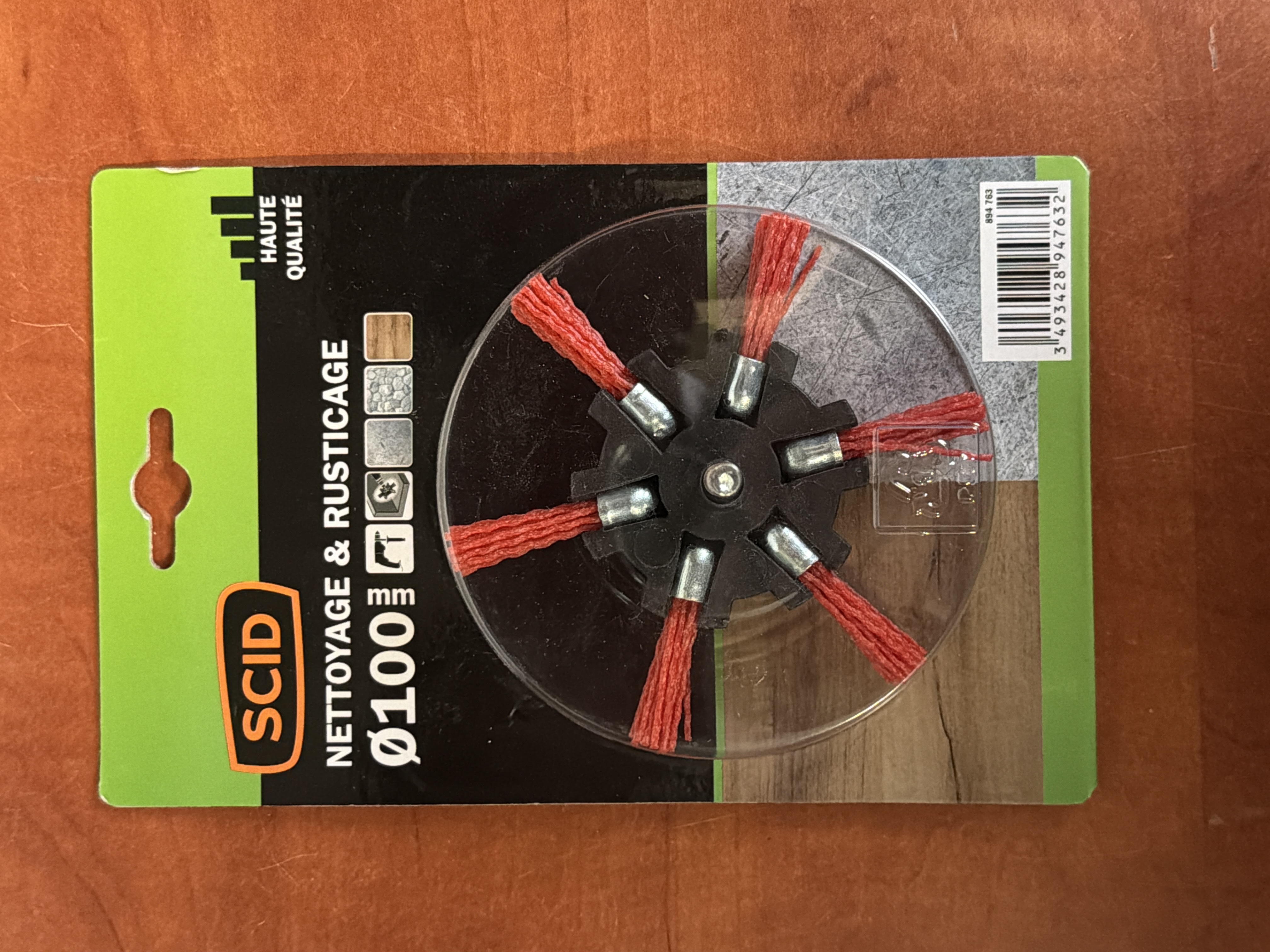 SCID brosse de nettoyage et rusticage Ø100