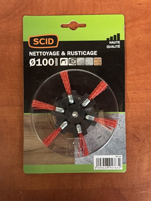 SCID brosse de nettoyage et rusticage Ø100