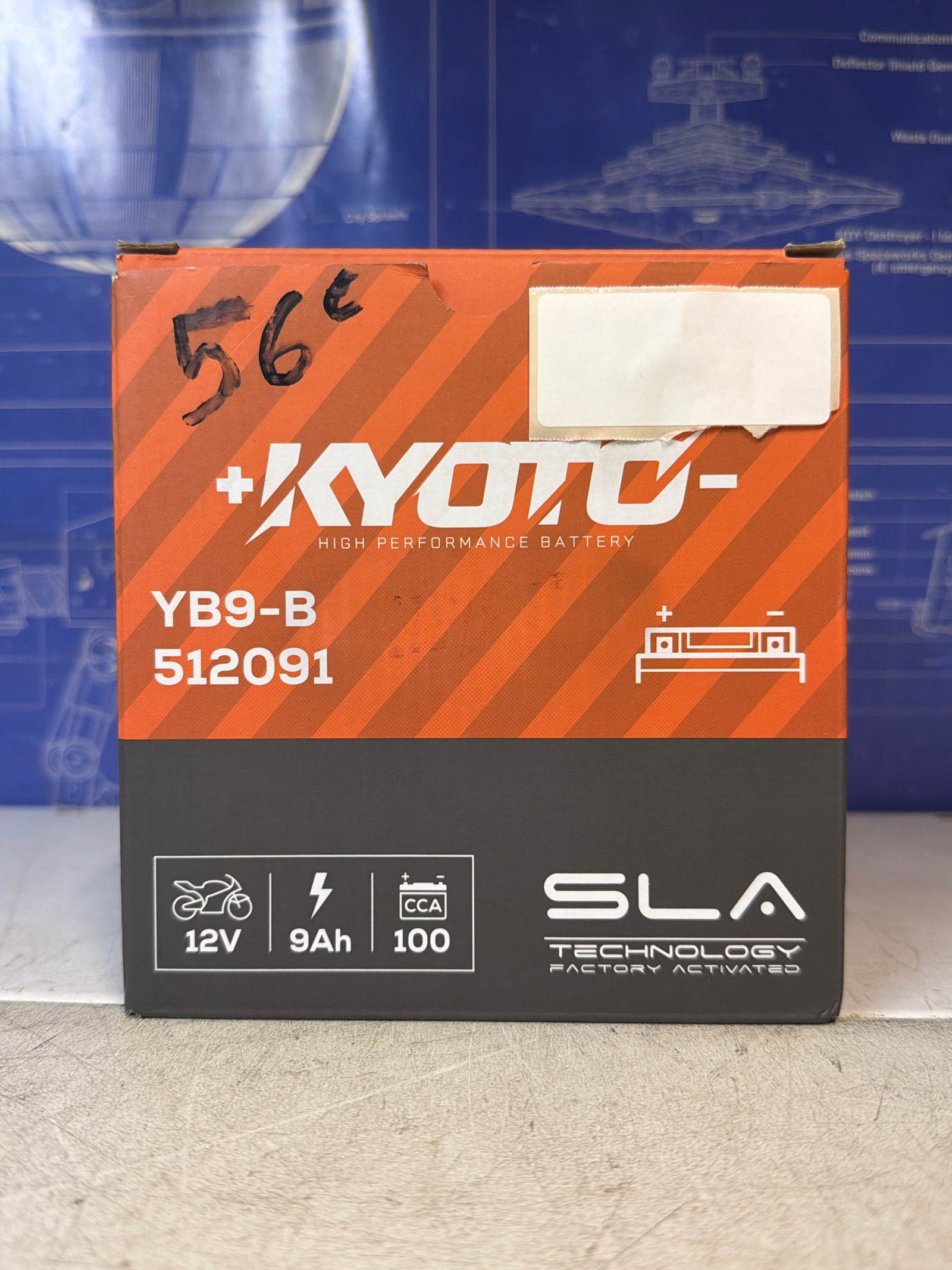 Batterie Kyoto YB9-B 12V 9Ah (100 CCA)