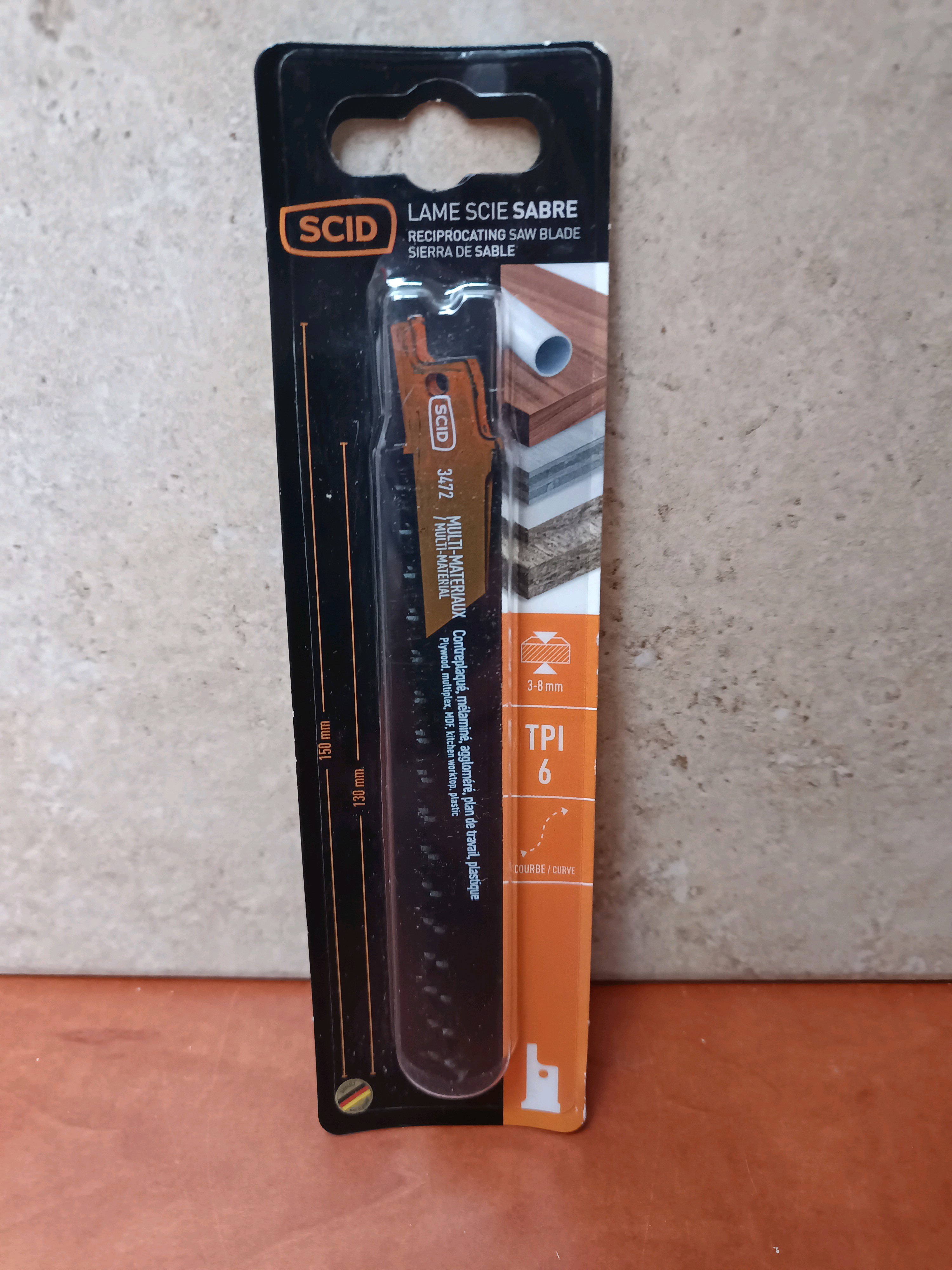 SCID Lame de scie sabre TPI 6