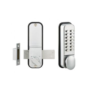 Verrou à code mécanique électronique, THIRARD 572691, gris argent