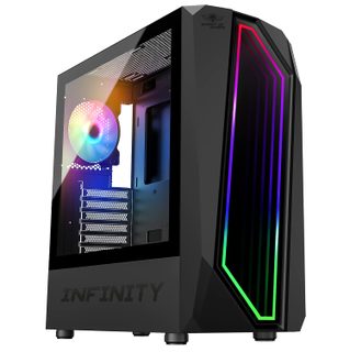Boitier PC Moyen Tour ATX Spirit of Gamer Infinity RGB avec panneaux vitrés - Noir