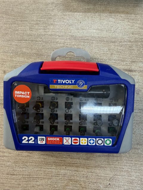 TIVOLY Technic Shock Series - Coffret 22 embouts de vissage Impact Torsion