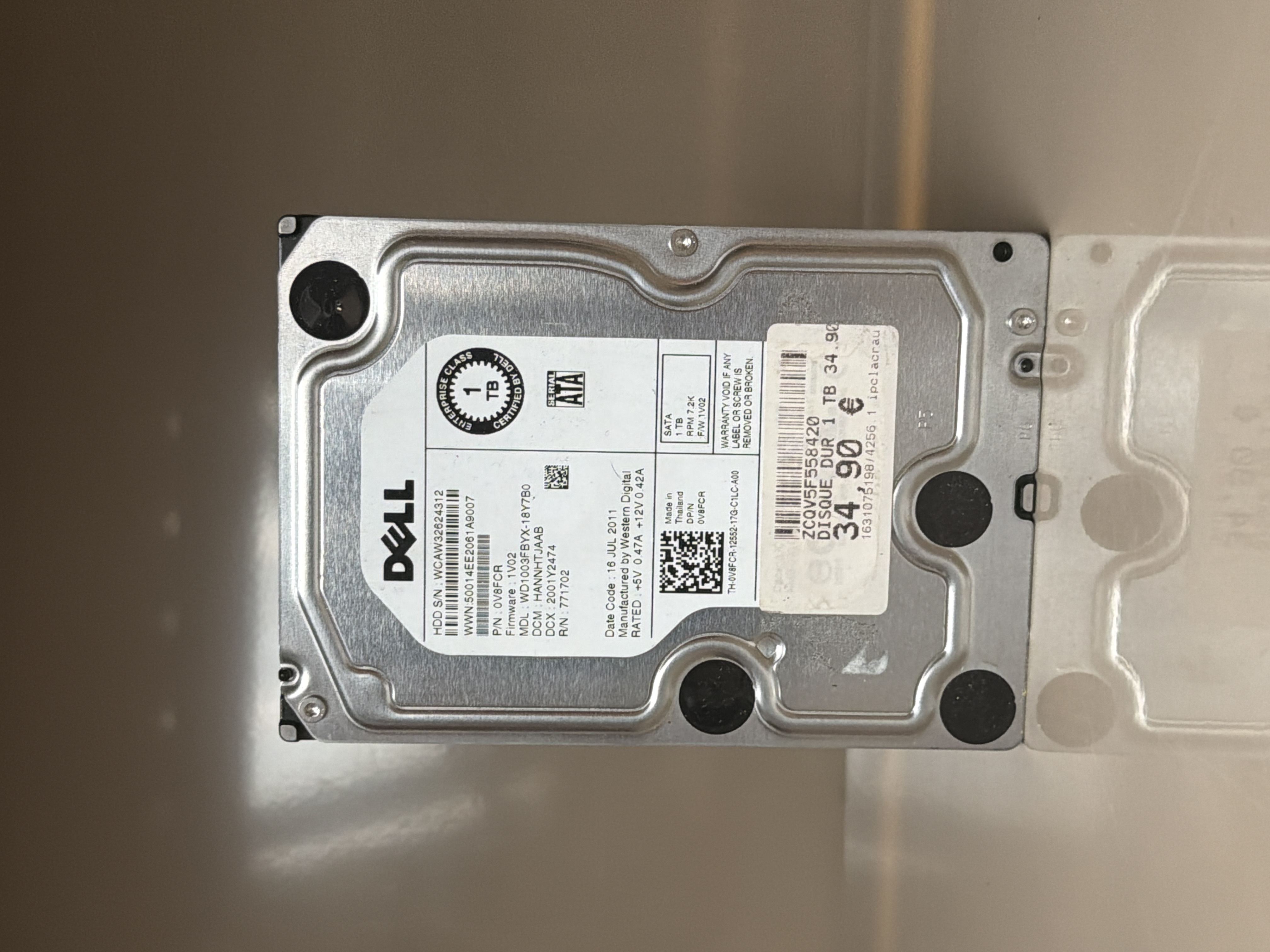 Dell disque dur interne 1 To HDD