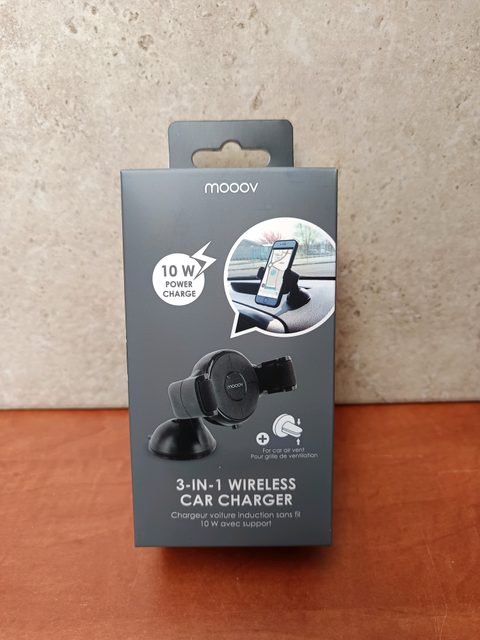 MOOOV Chargeur voiture sans fil 3‑en‑1 10 W