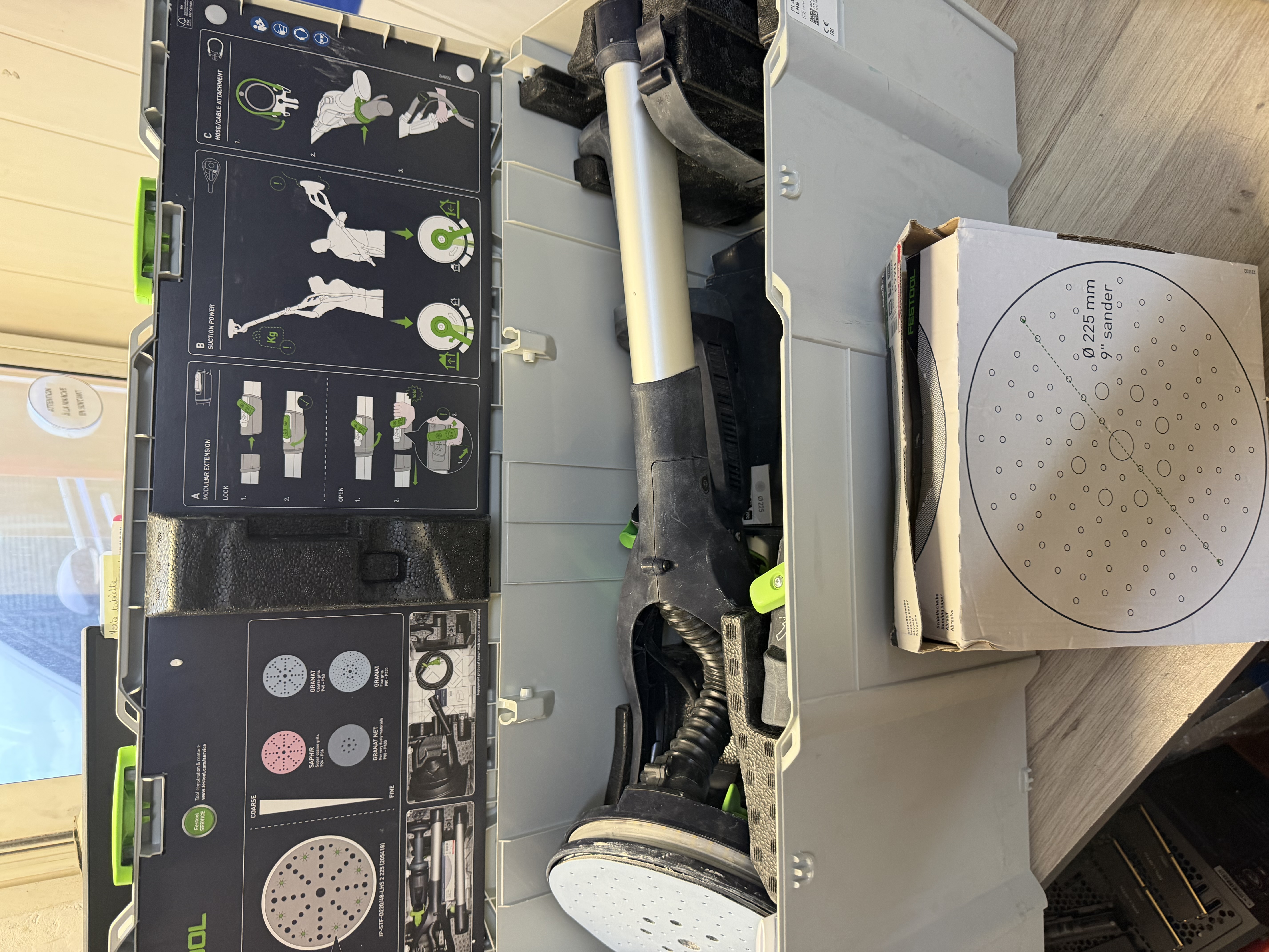 Ponceuse girafe Festool 225 mm avec coffret Systainer