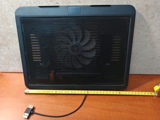 Support de refroidissement pour PC portable USB avec grand ventilateur central