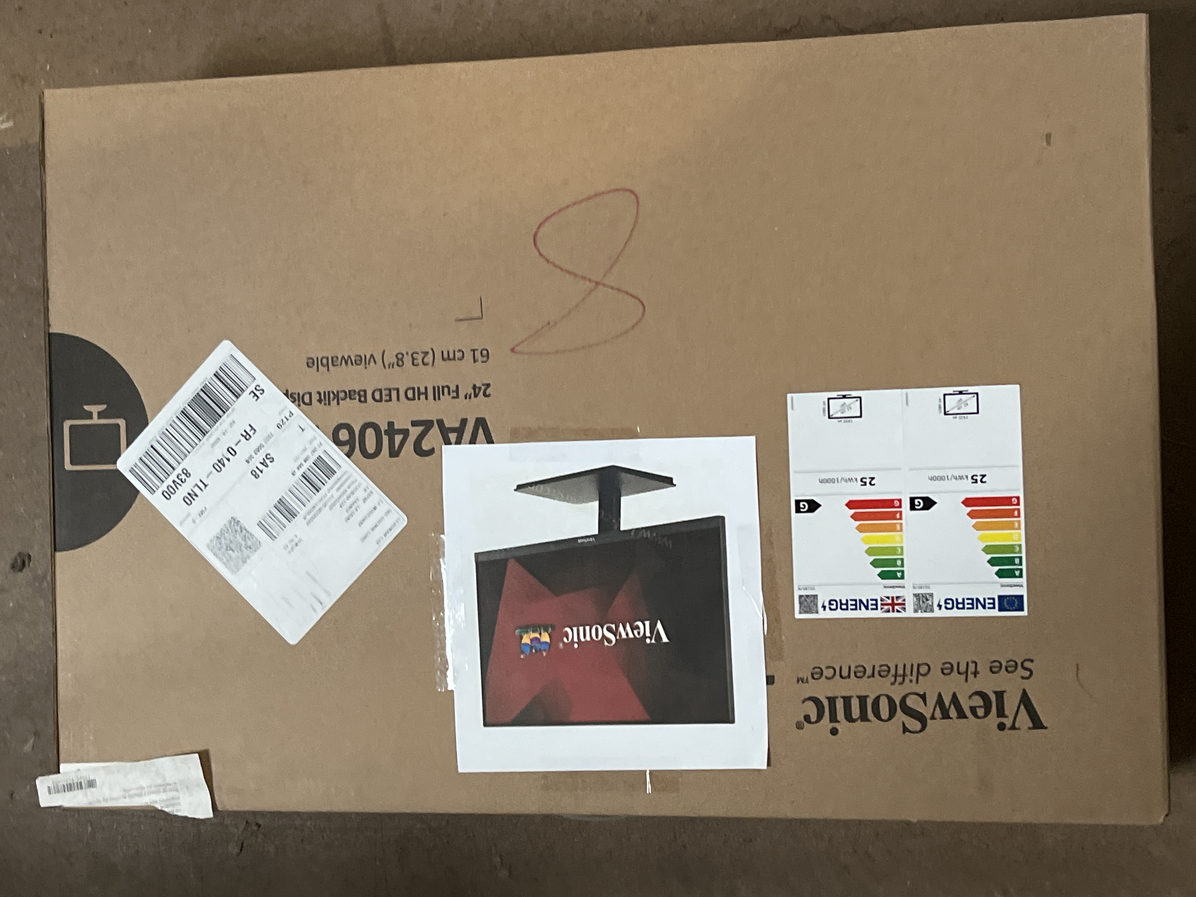 Moniteur ViewSonic VA2406 23,8''