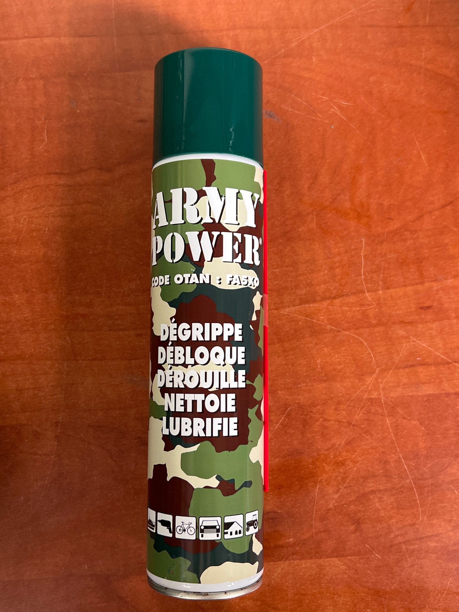 Spray multi-usages Army Power – dégrippant, débloquant, dérouillant, nettoyant, lubrifiant