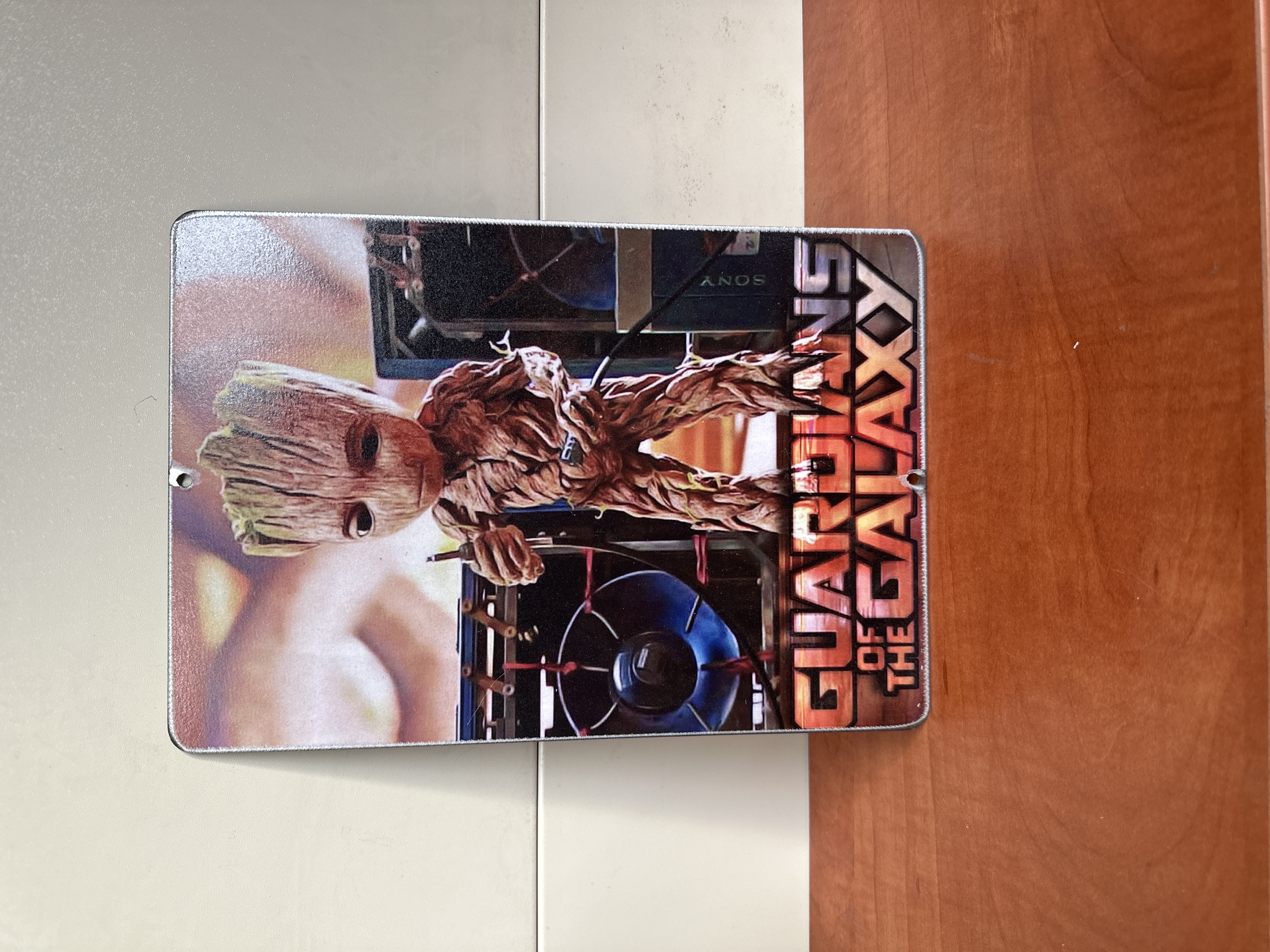 Plaque métal décorative Groot Guardians of the Galaxy