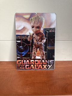 Plaque métal décorative Groot Guardians of the Galaxy