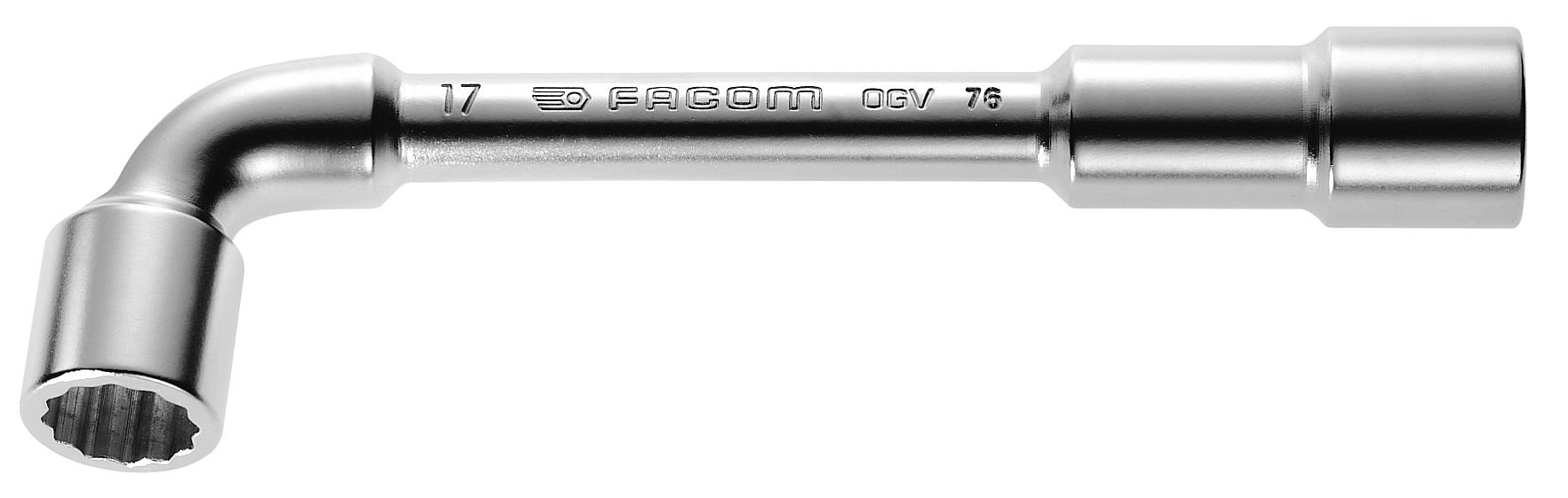Clé à pipe débouchée Facom 12 pans 19 mm