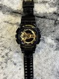 G-Shock montre analogique-digitale noire et or — photo 1
