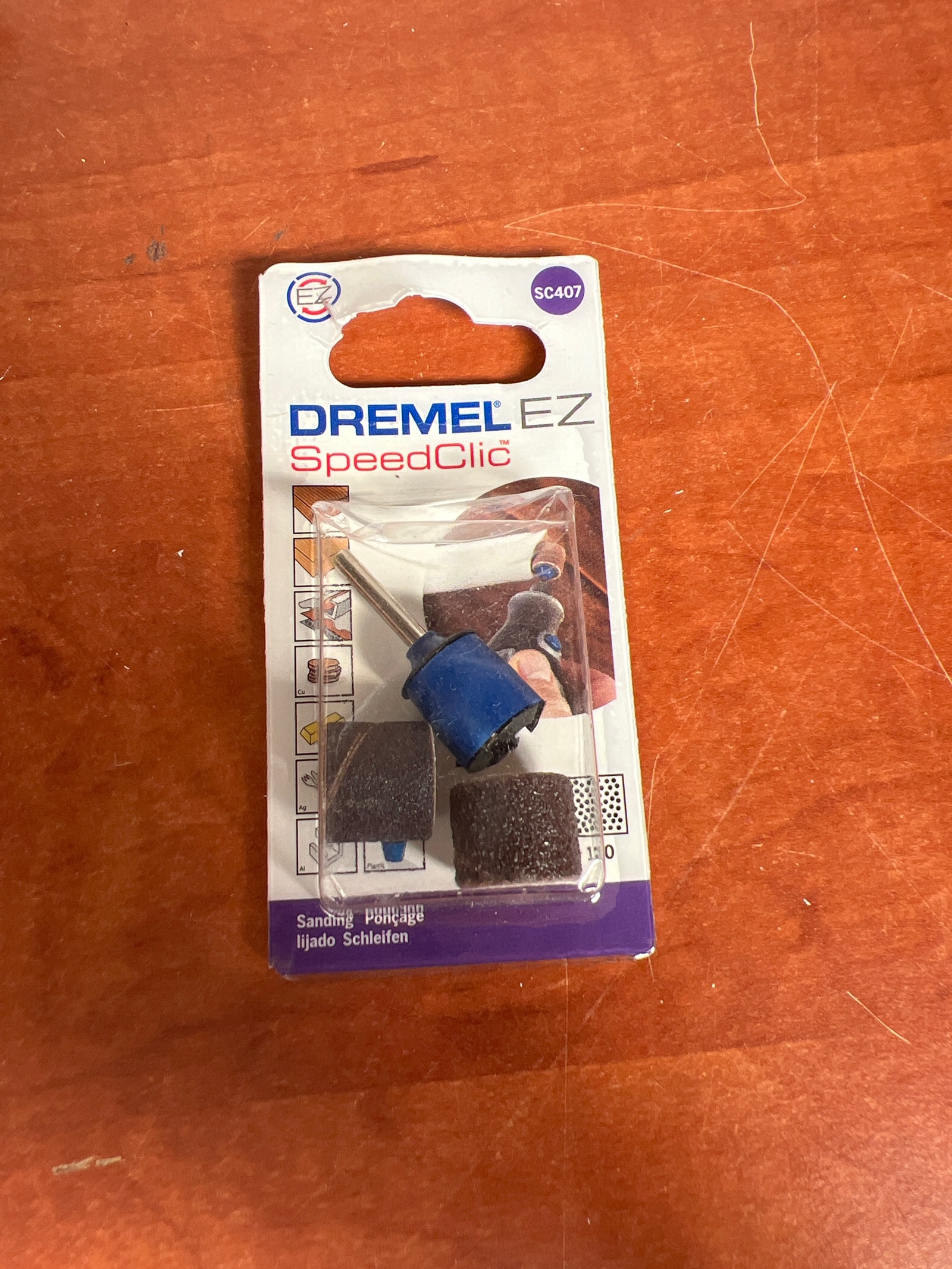 Dremel EZ SpeedClic SC407 – Mandrin de ponçage avec bandes abrasives