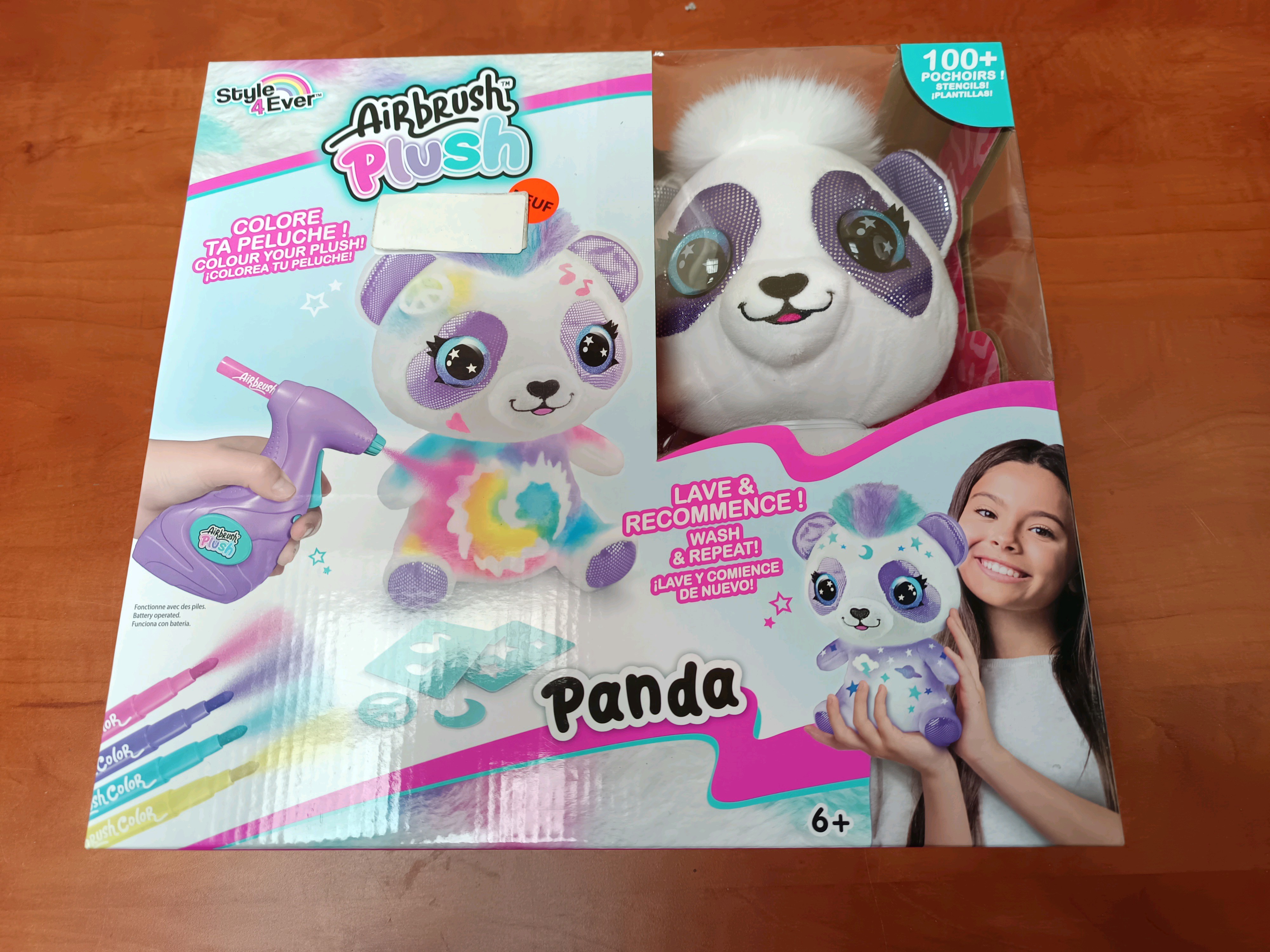 Style 4 Ever Airbrush Plush Panda (kit de personnalisation de peluche)