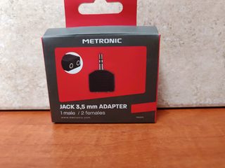Metronic adaptateur jack 3,5 mm 1 mâle vers 2 femelles