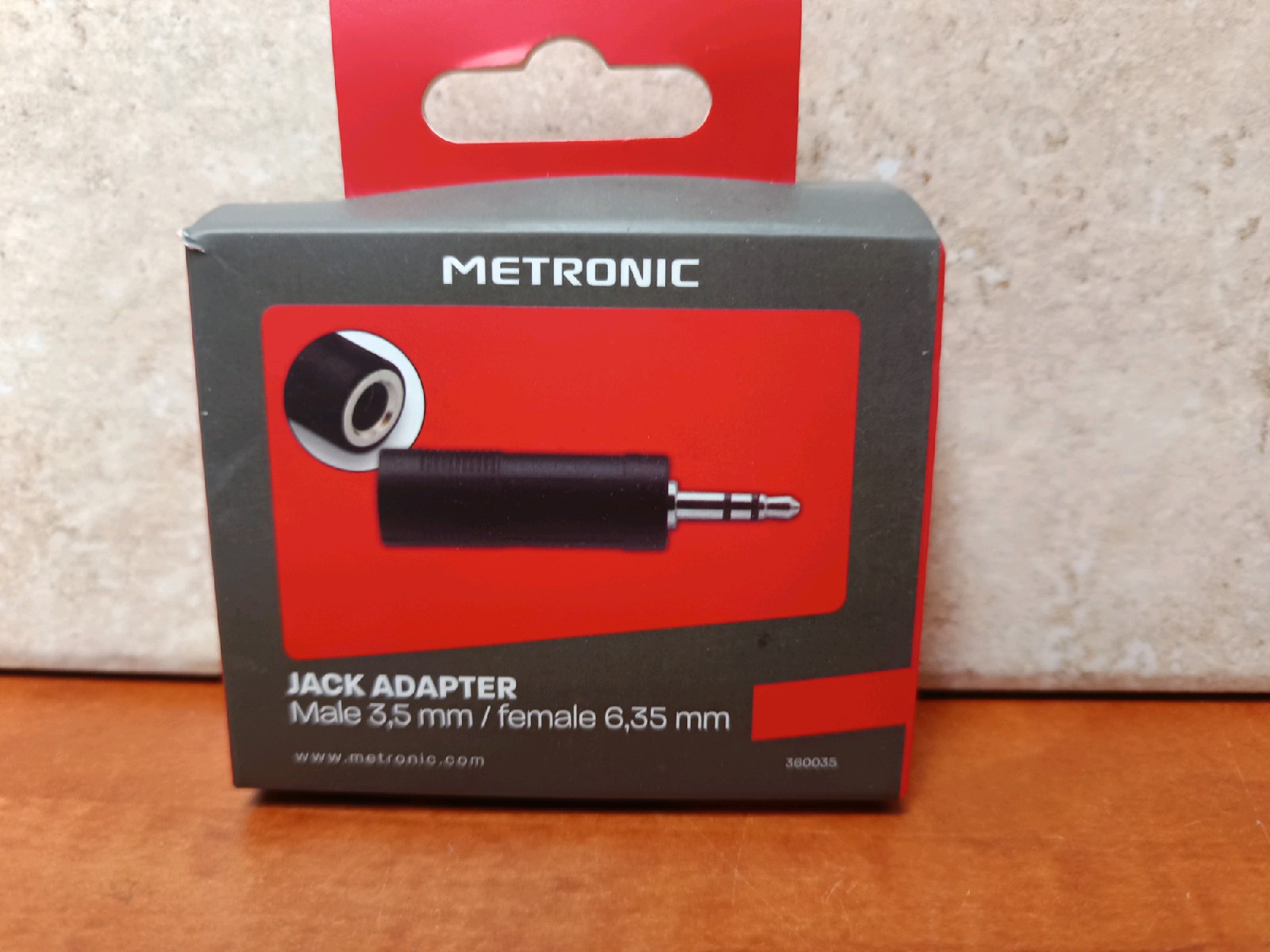 Metronic adaptateur jack 3,5 mm mâle vers 6,35 mm femelle