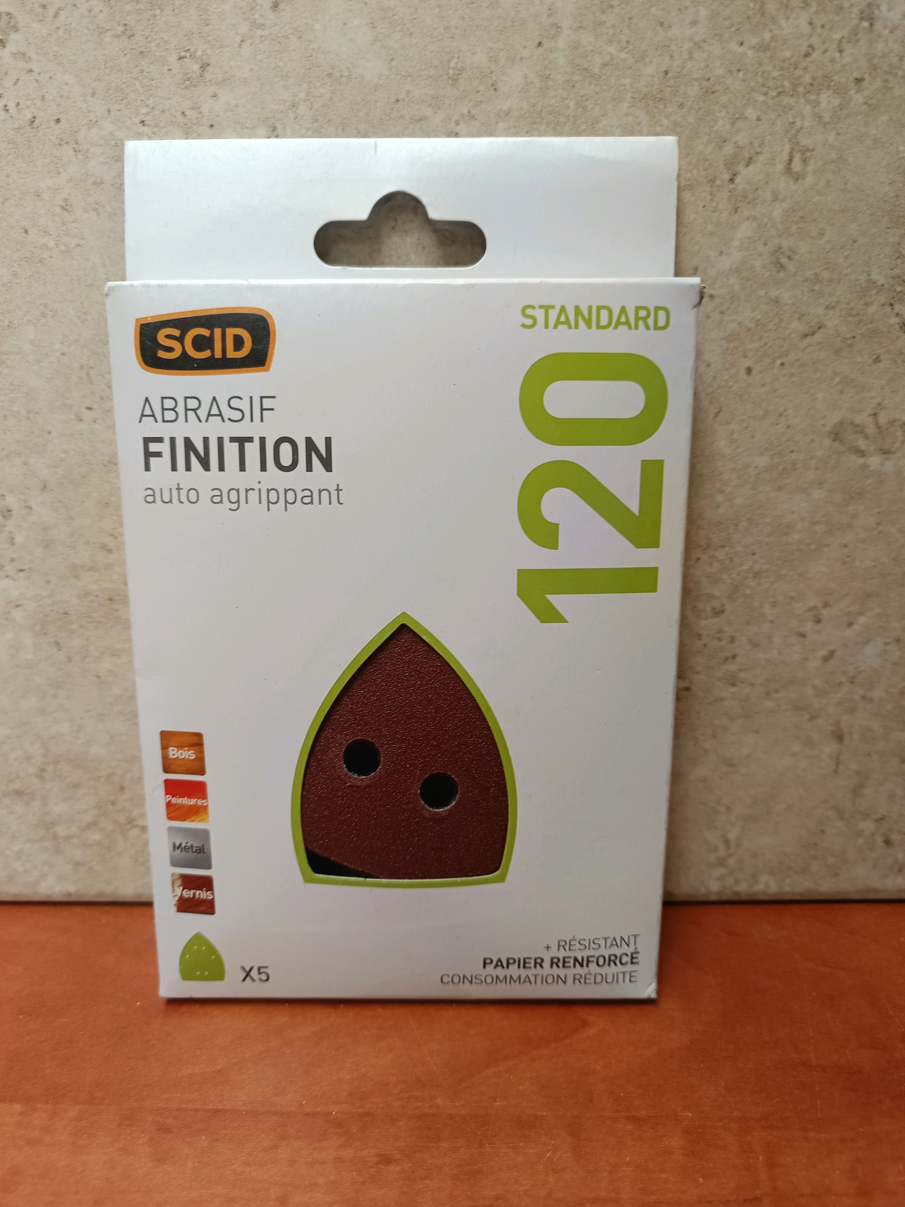 SCID Abrasif finition auto-agrippant grain 120 (Standard)