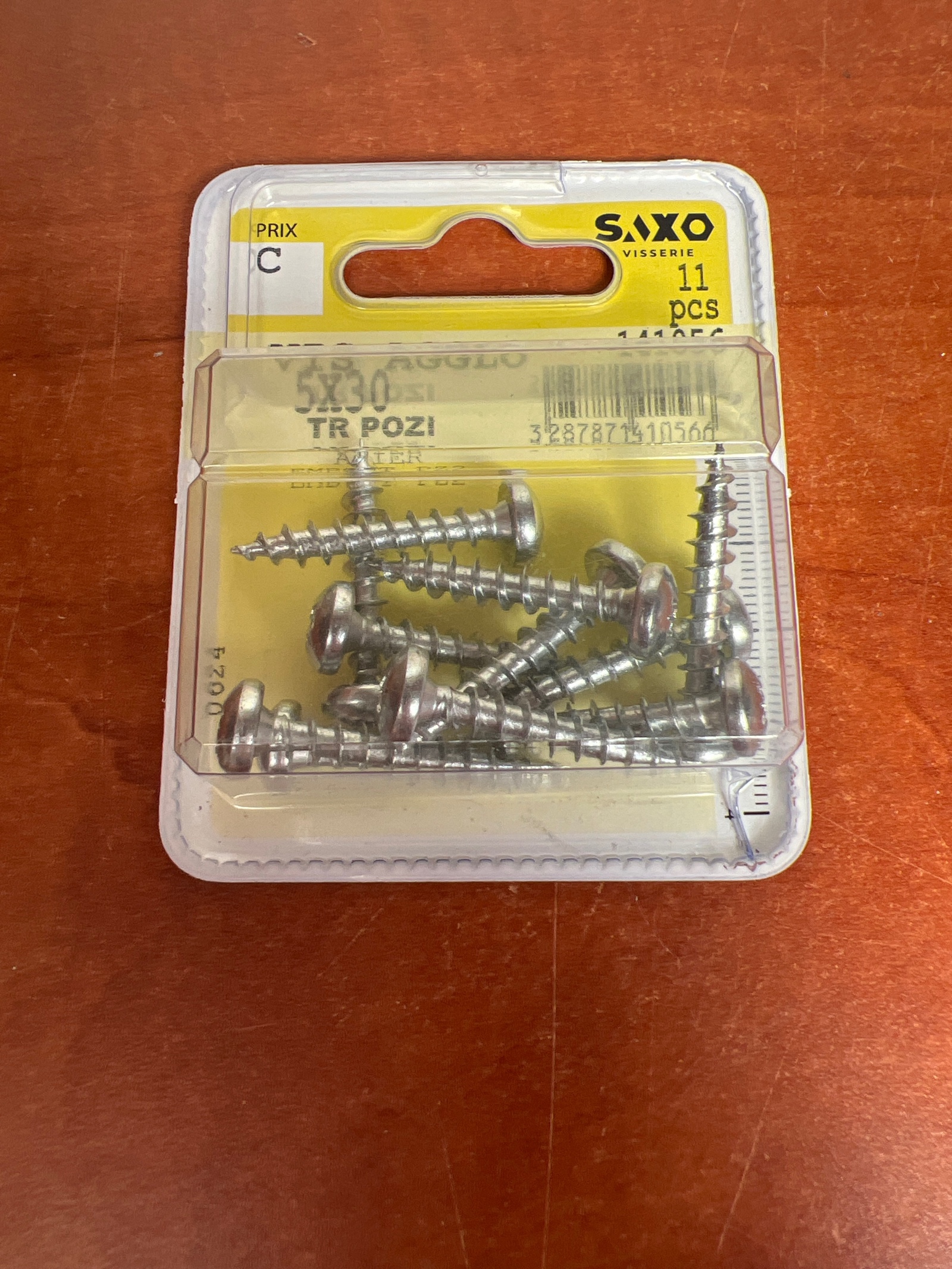 Vis SAXO Visserie 5x30 TR POZI – boîte de 11 pièces