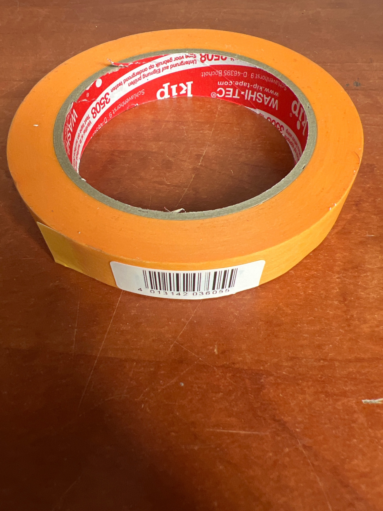 Ruban de masquage Kip Washi-TEC orange