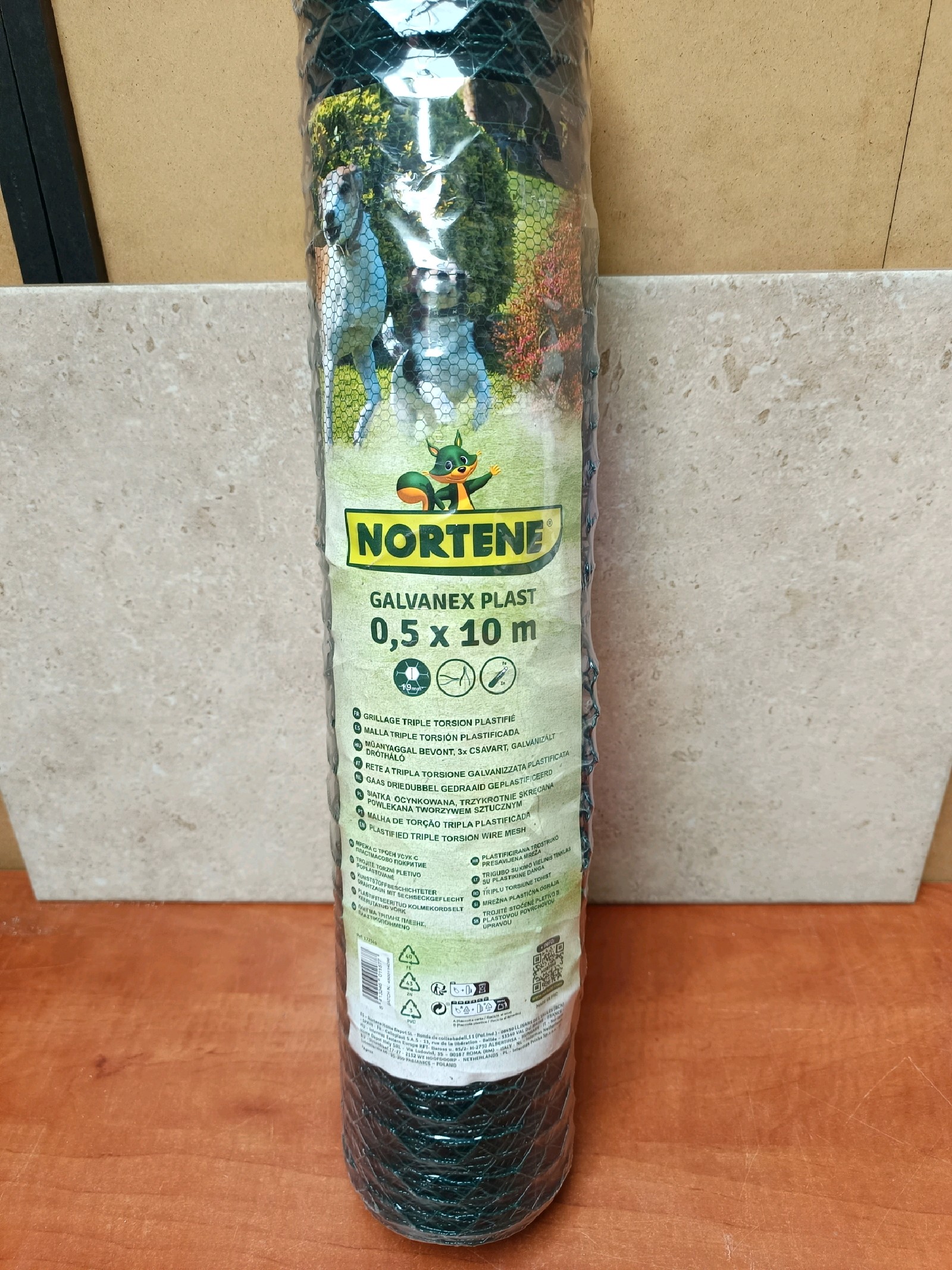 Nortene Galvanex Plast 0,5 x 10 m rouleau de grillage