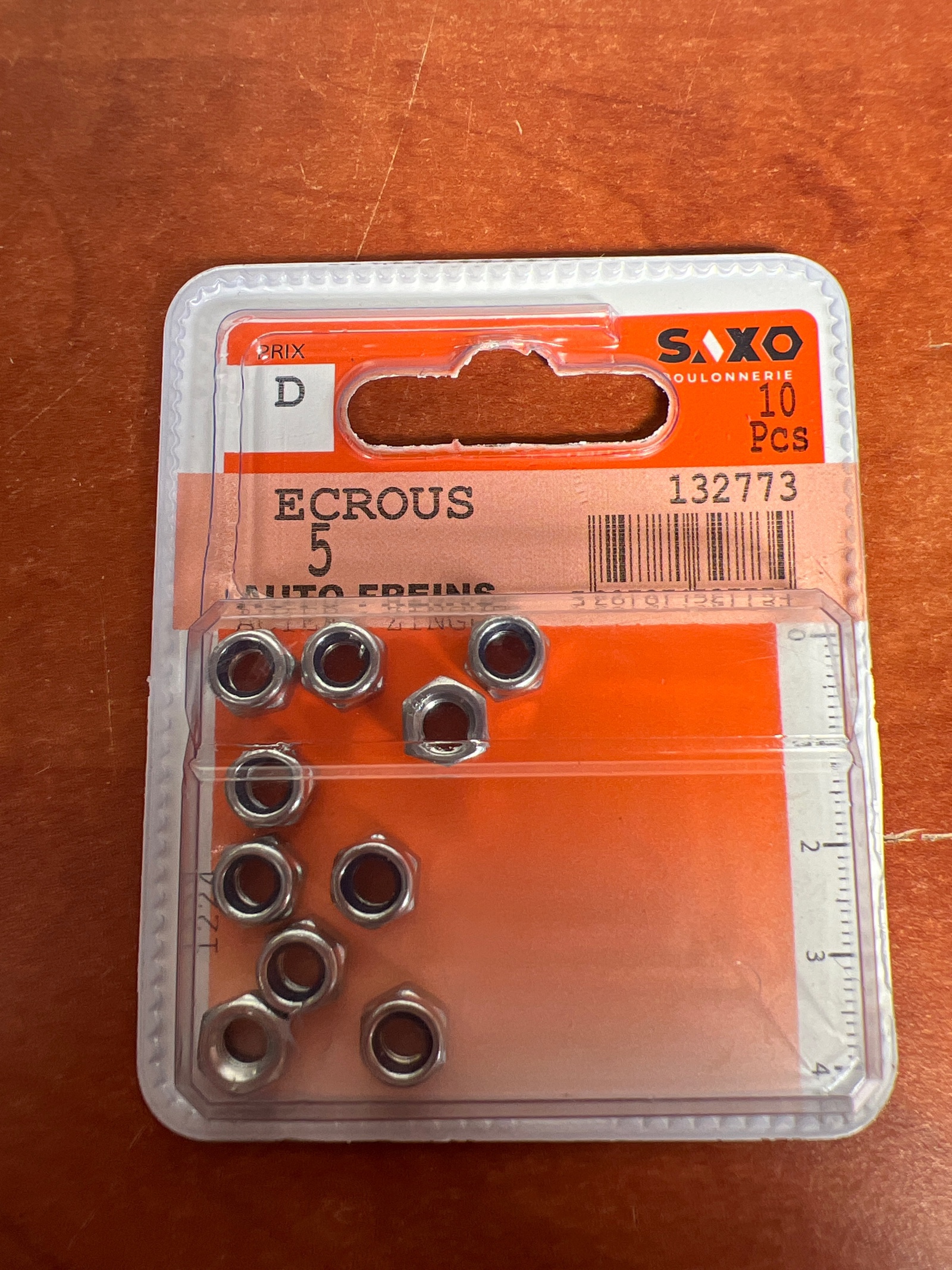 SAXO Écrous auto-freins (lot de 10)