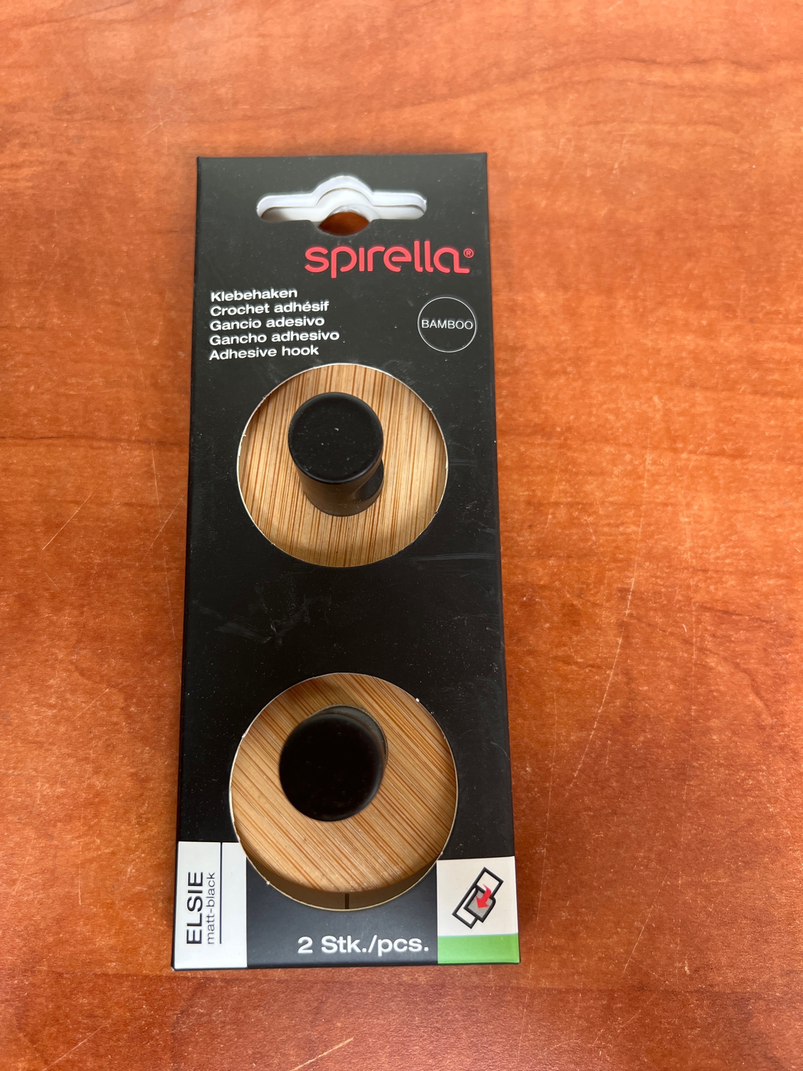 Spirella Elise Crochet adhésif bambou
