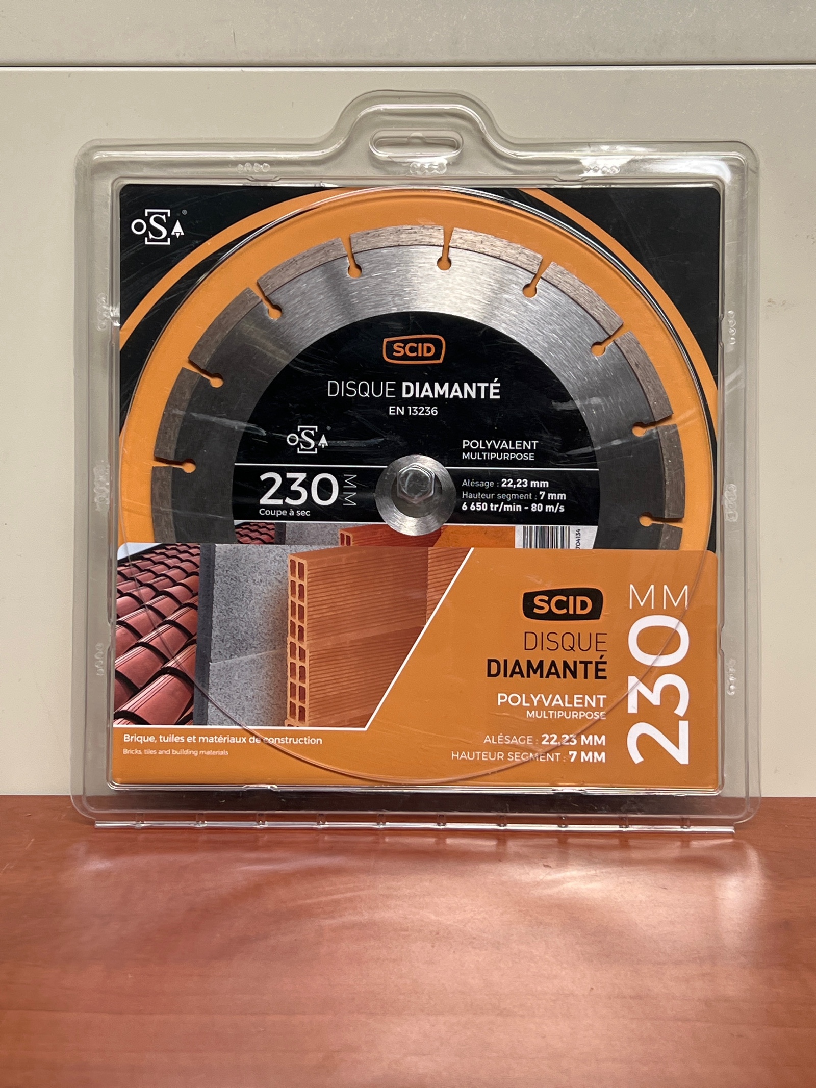 SCID Disque diamanté 230 mm Polyvalent