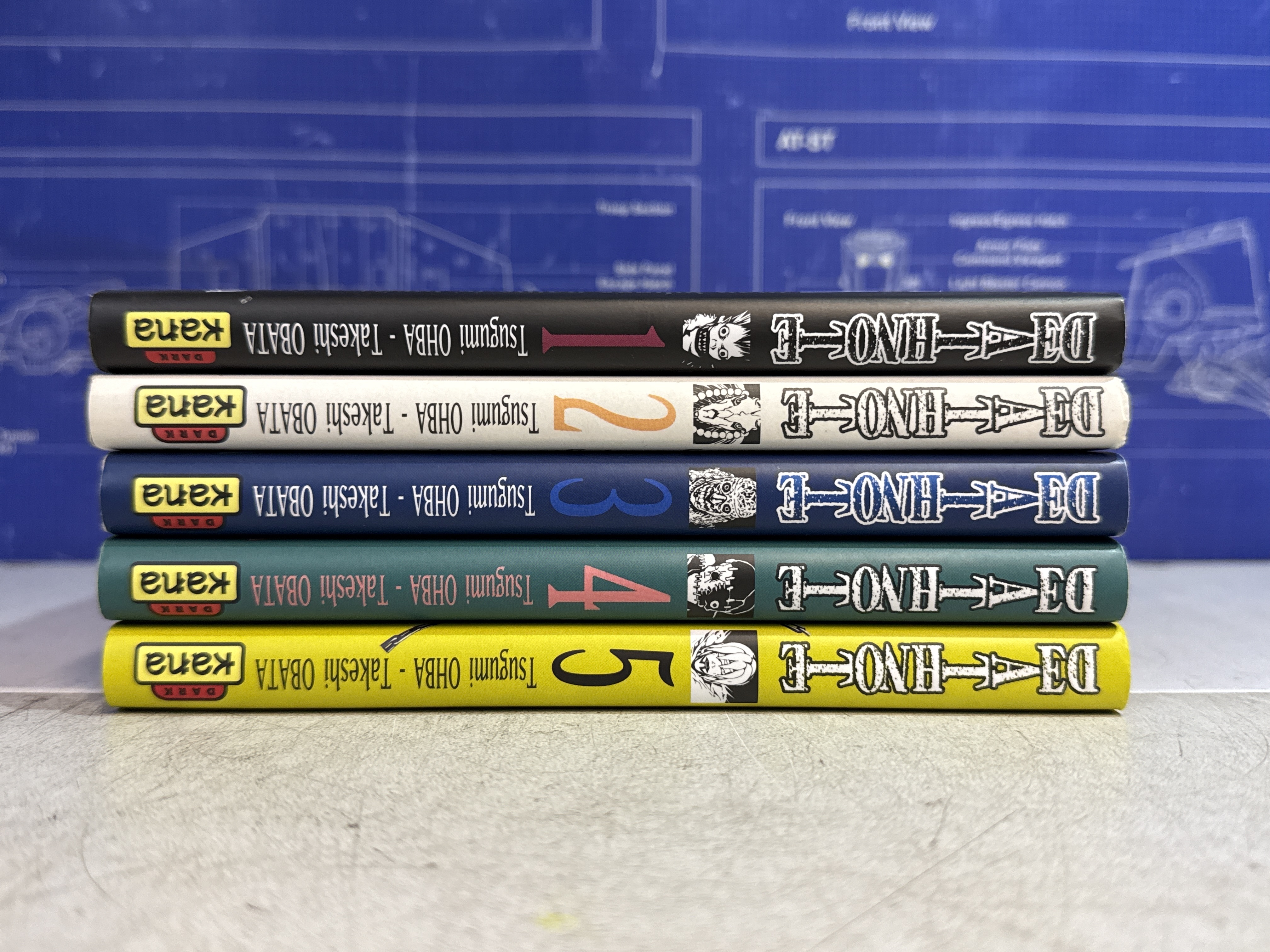 Lot mangas Death Note tomes 1 à 5 – édition Kana