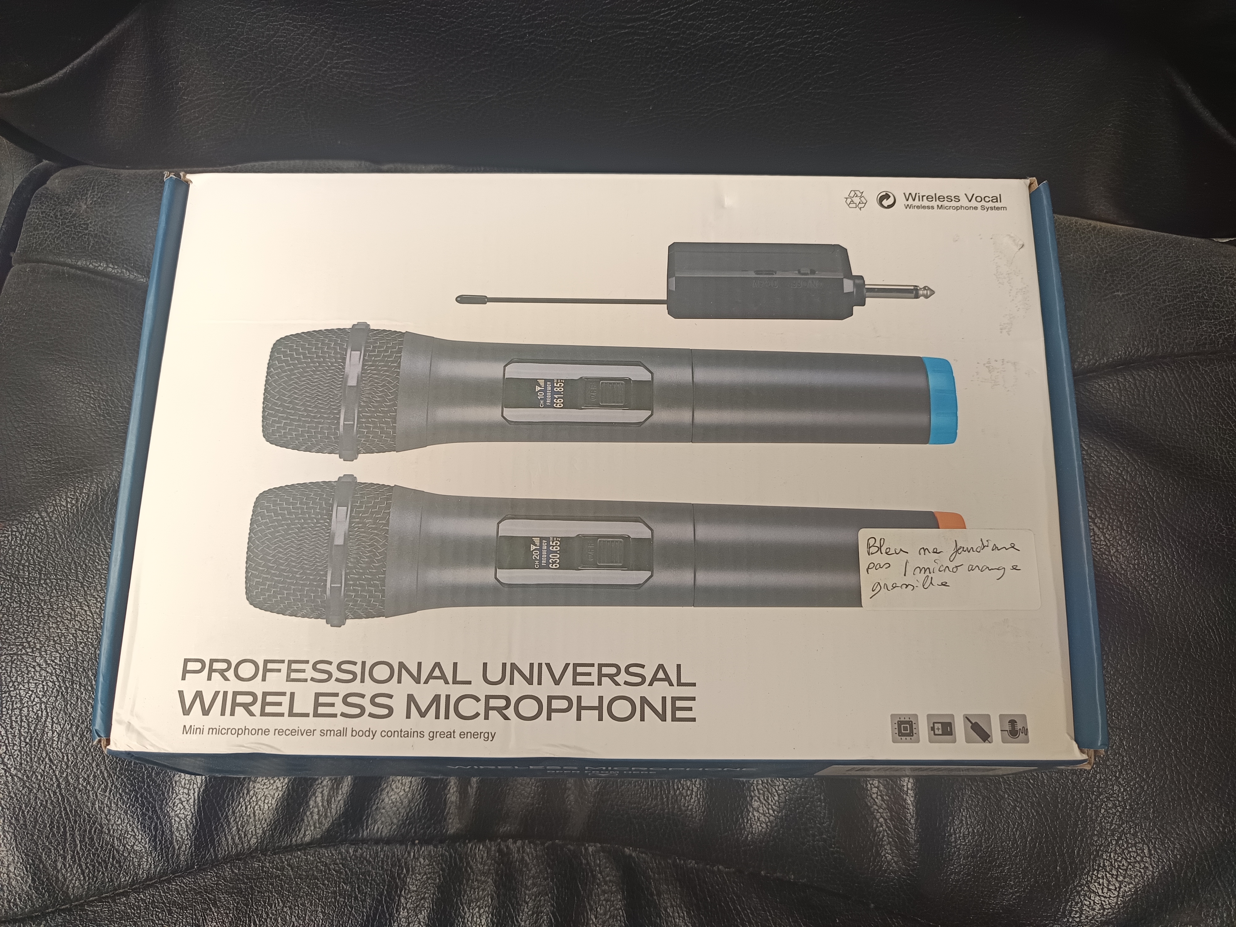 Microphone Sans Fil Universel Professionnel - Marque Wireless Vocal HS