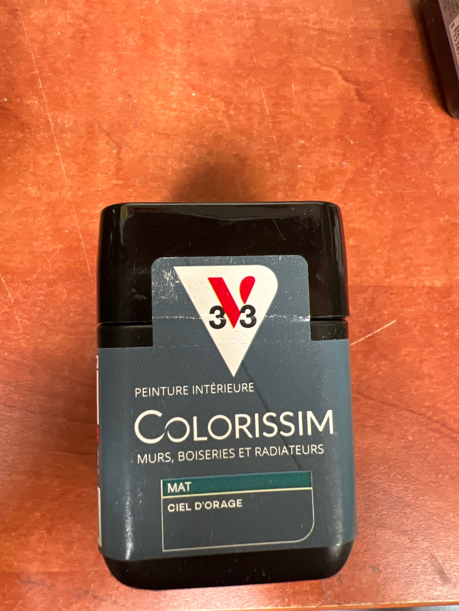 V33 Colorissim peinture intérieure mat Ciel d'Orage – murs, boiseries et radiateurs