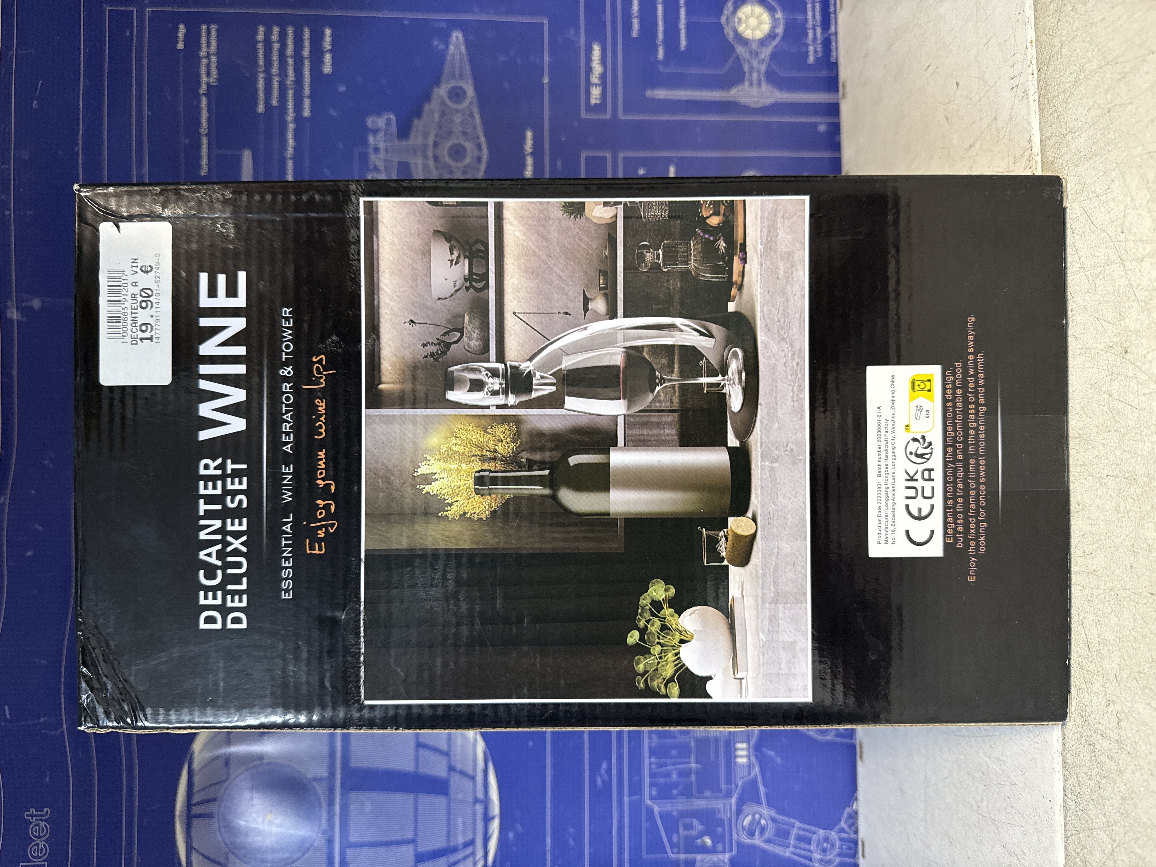 Set décanteur à vin Deluxe – aérateur et verseur électrique