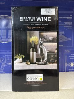Set décanteur à vin Deluxe – aérateur et verseur électrique
