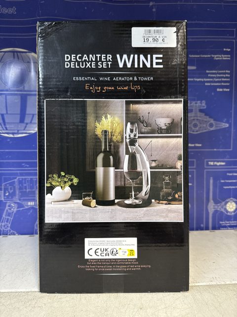Set décanteur à vin Deluxe – aérateur et verseur électrique