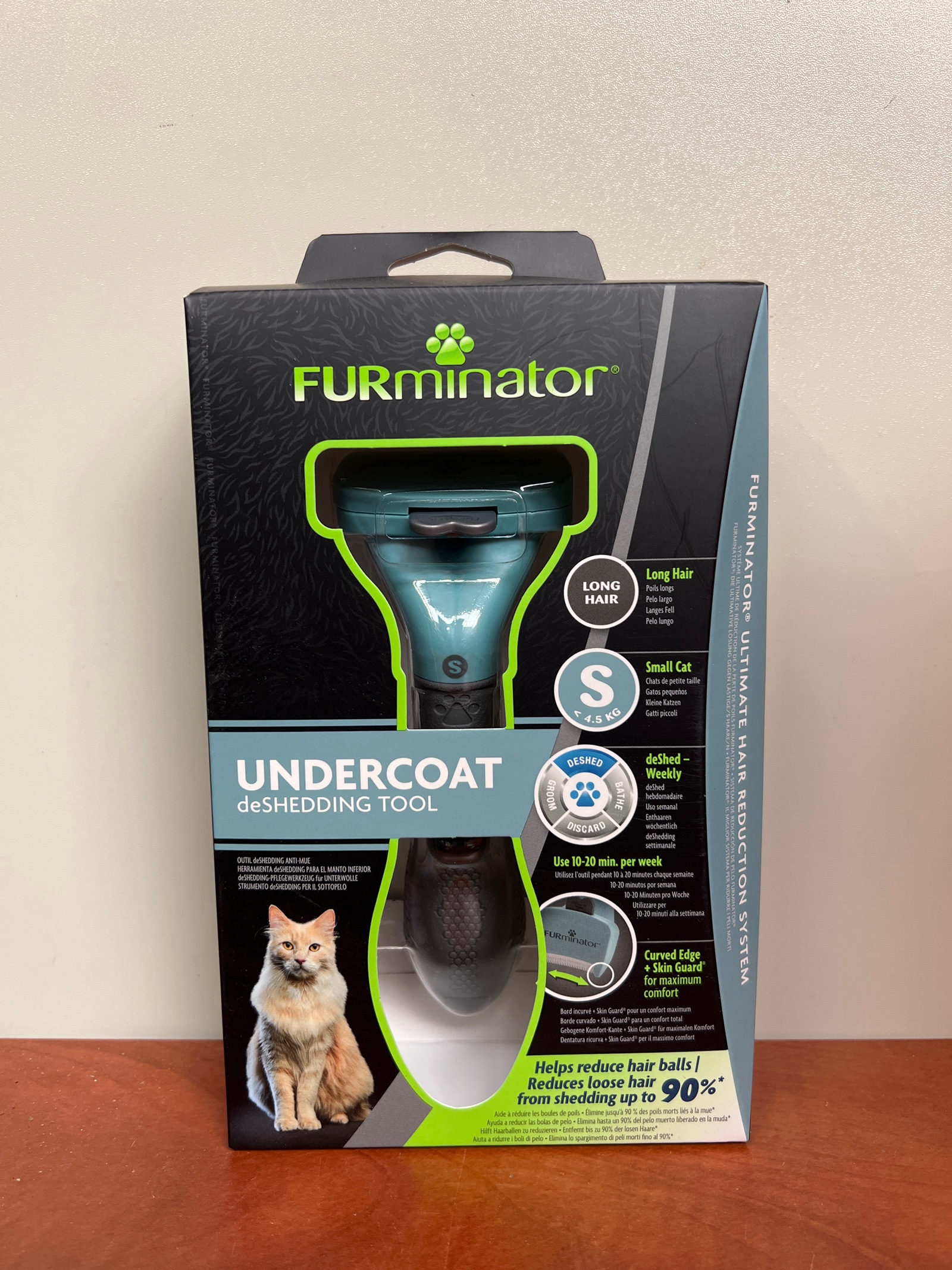 FURminator Undercoat deShedding Tool pour chats à poils longs - taille S