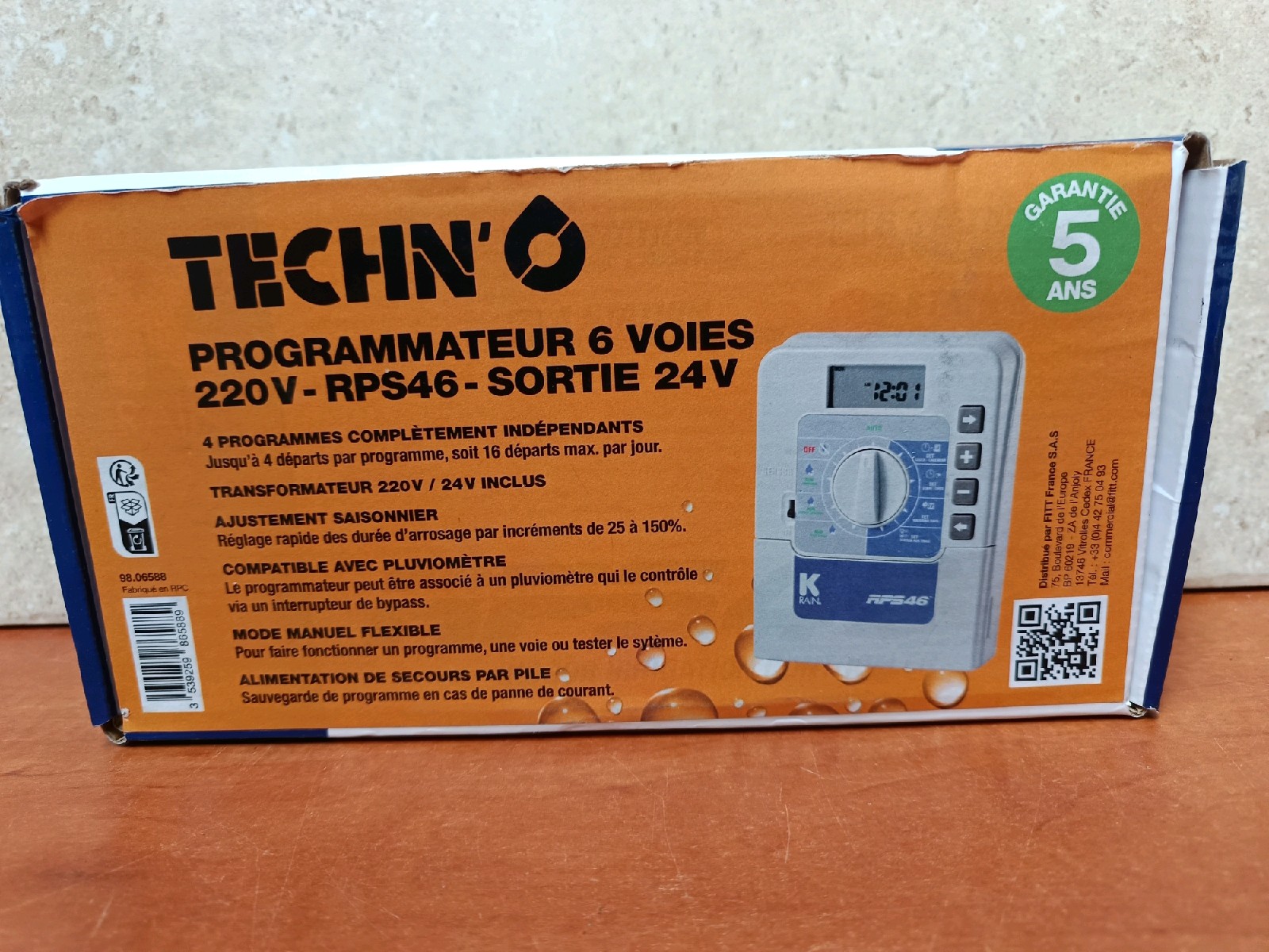 TECHN'O RPS46 programmateur 6 voies 220V sortie 24V