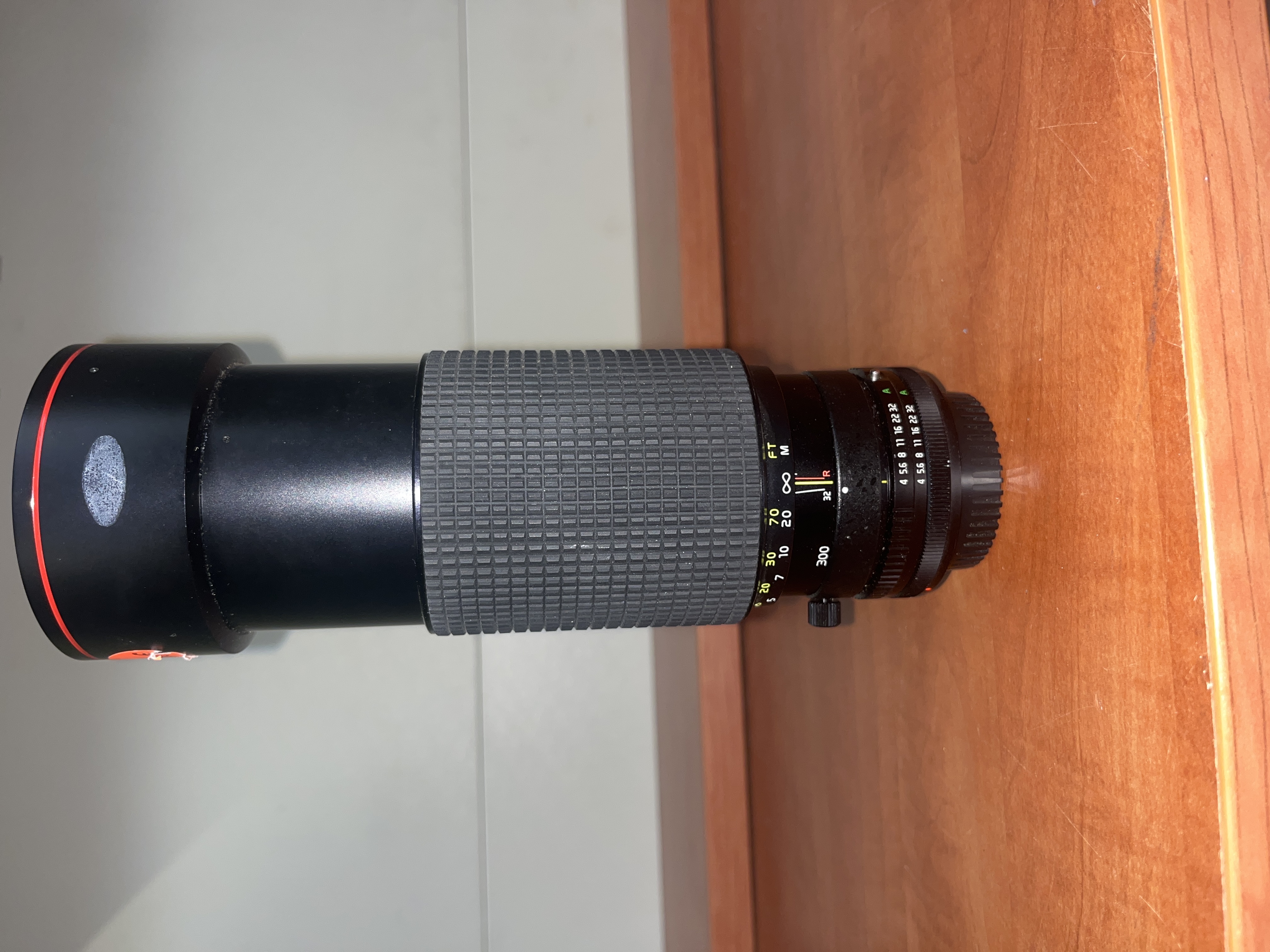 Objectif photo zoom téléobjectif manuel
