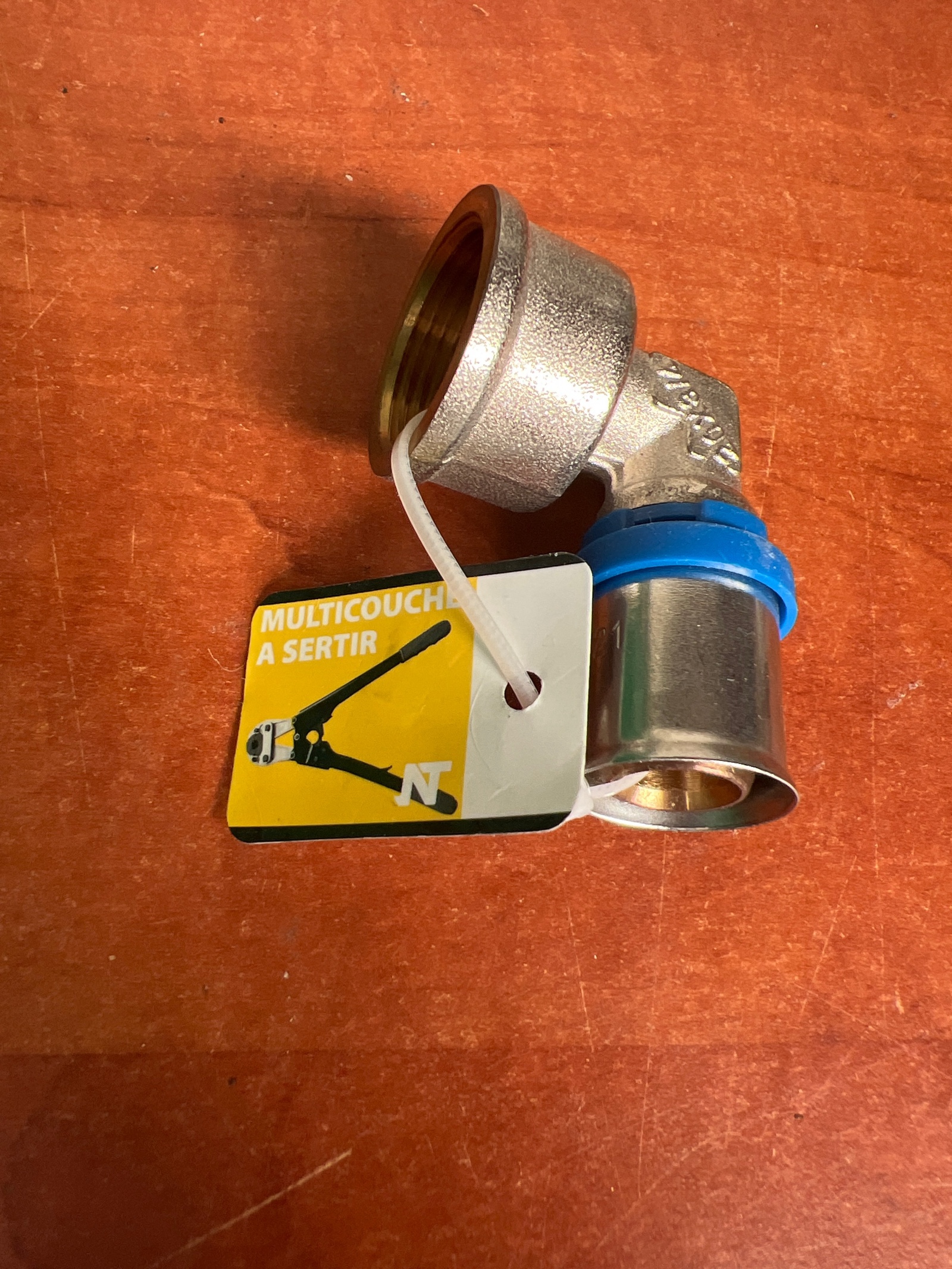 NT raccord coude femelle multicouche à sertir Ø20 - 90°