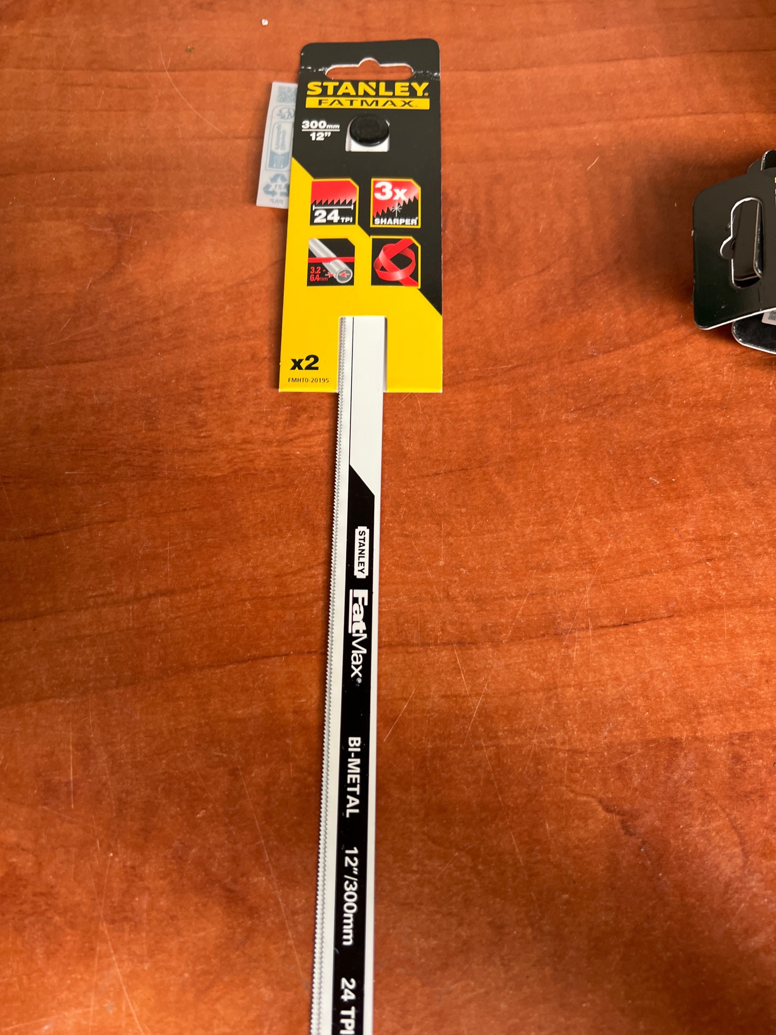 STANLEY FatMax lames de scie à métaux bi-métal 12" (300 mm) 24 TPI - x2