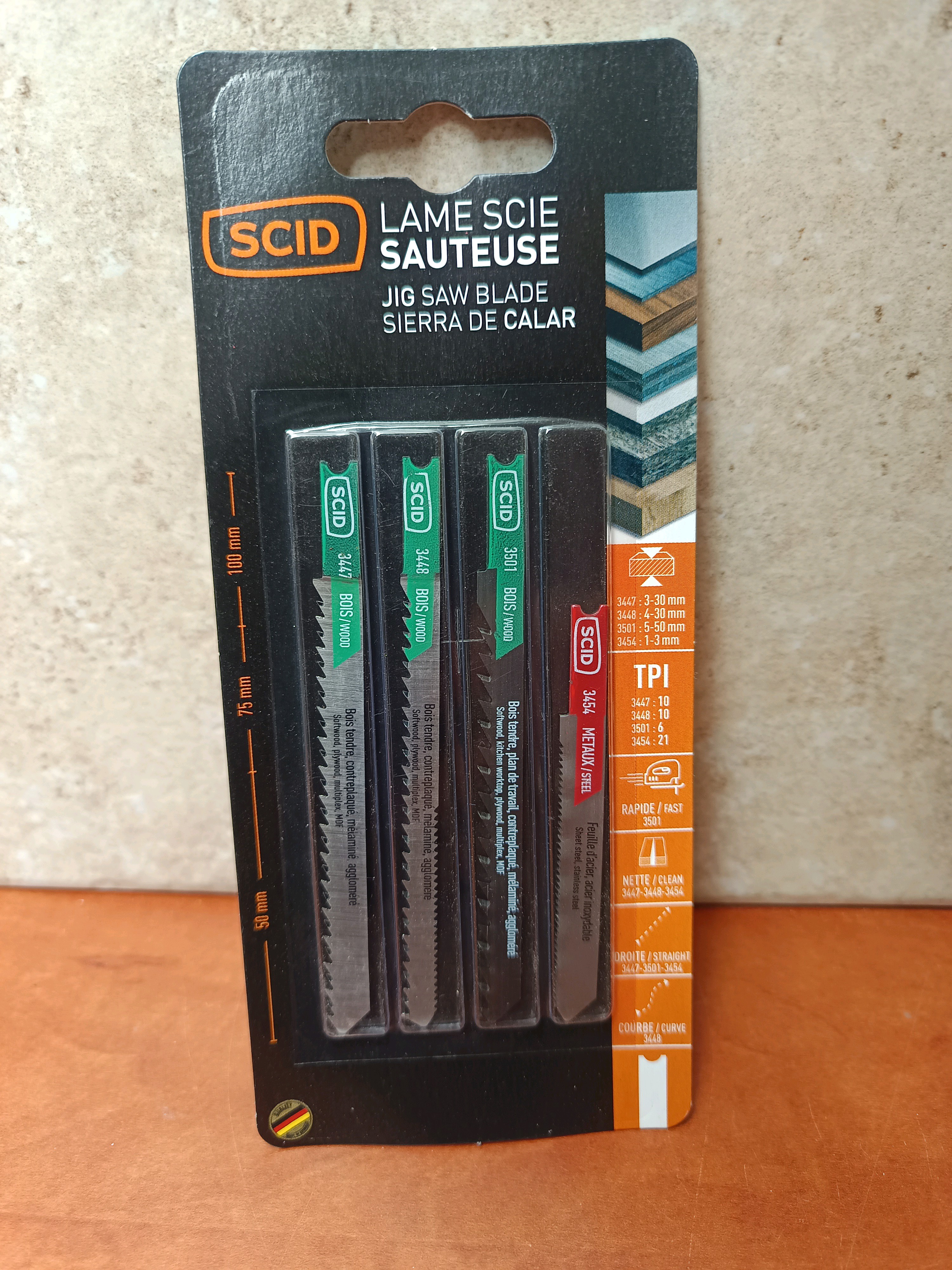 SCID Assortiment de lames de scie sauteuse