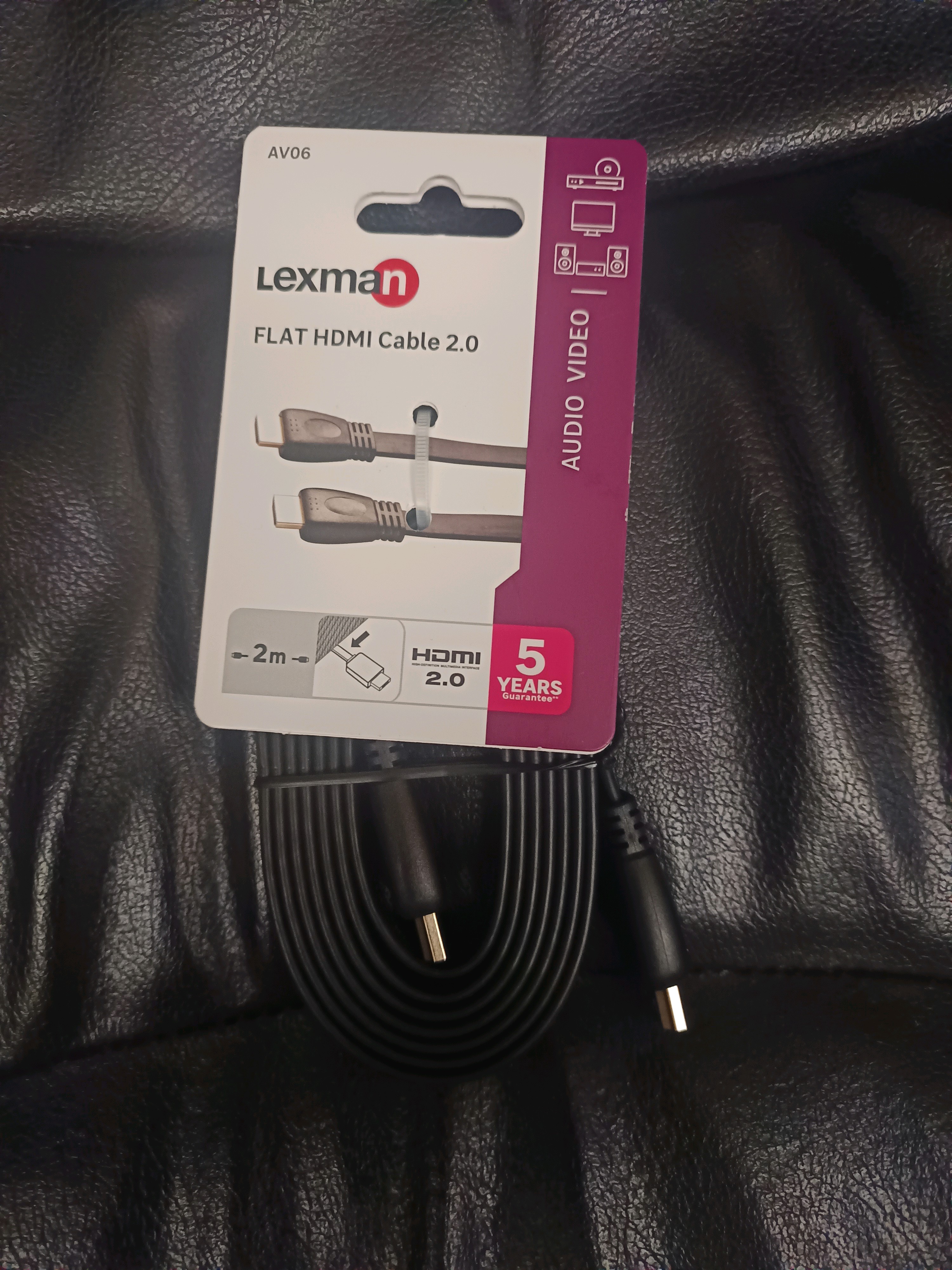 Lexman Câble HDMI 2.0 plat ~2 m (AV06)